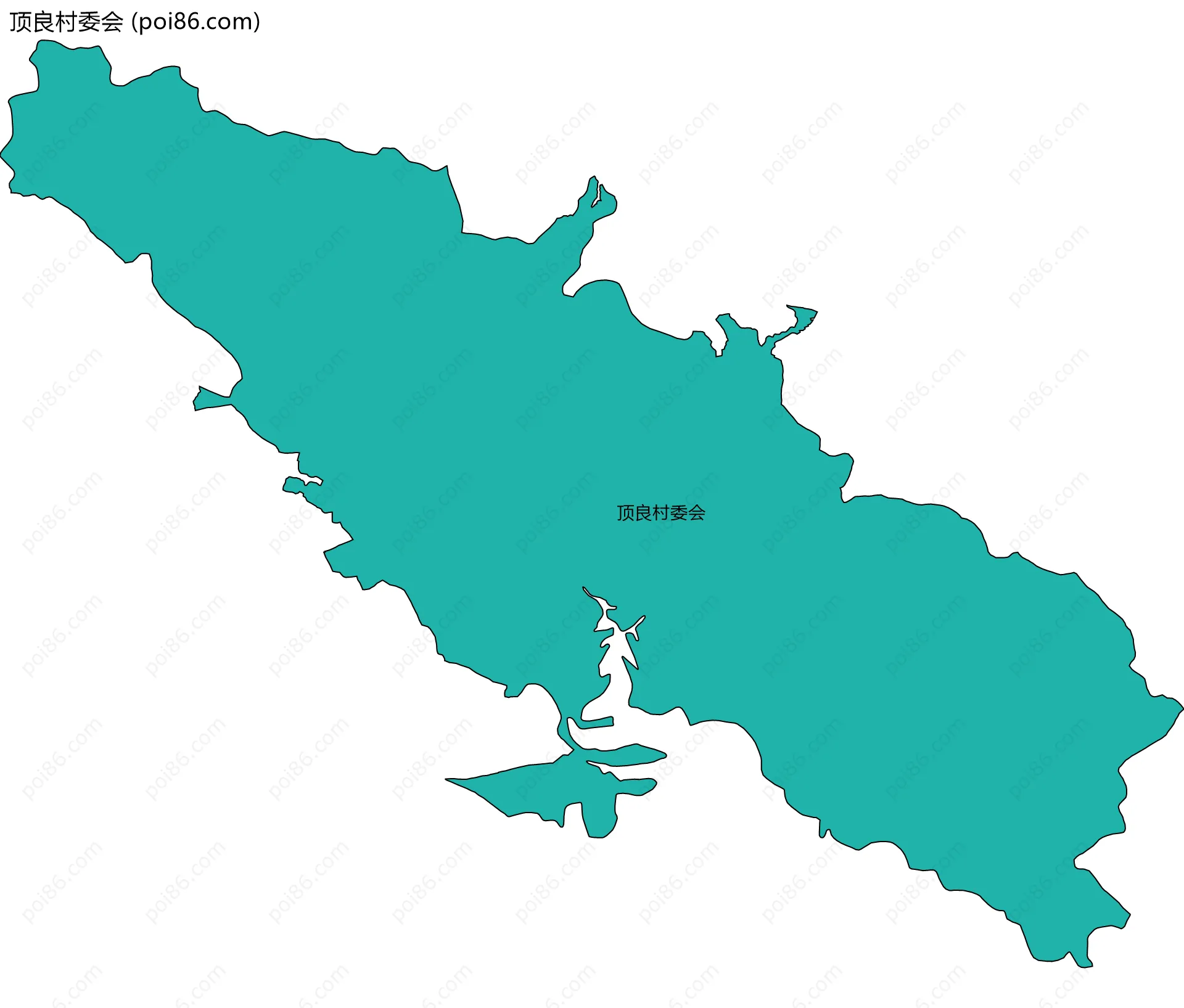 顶良村委会边界地图