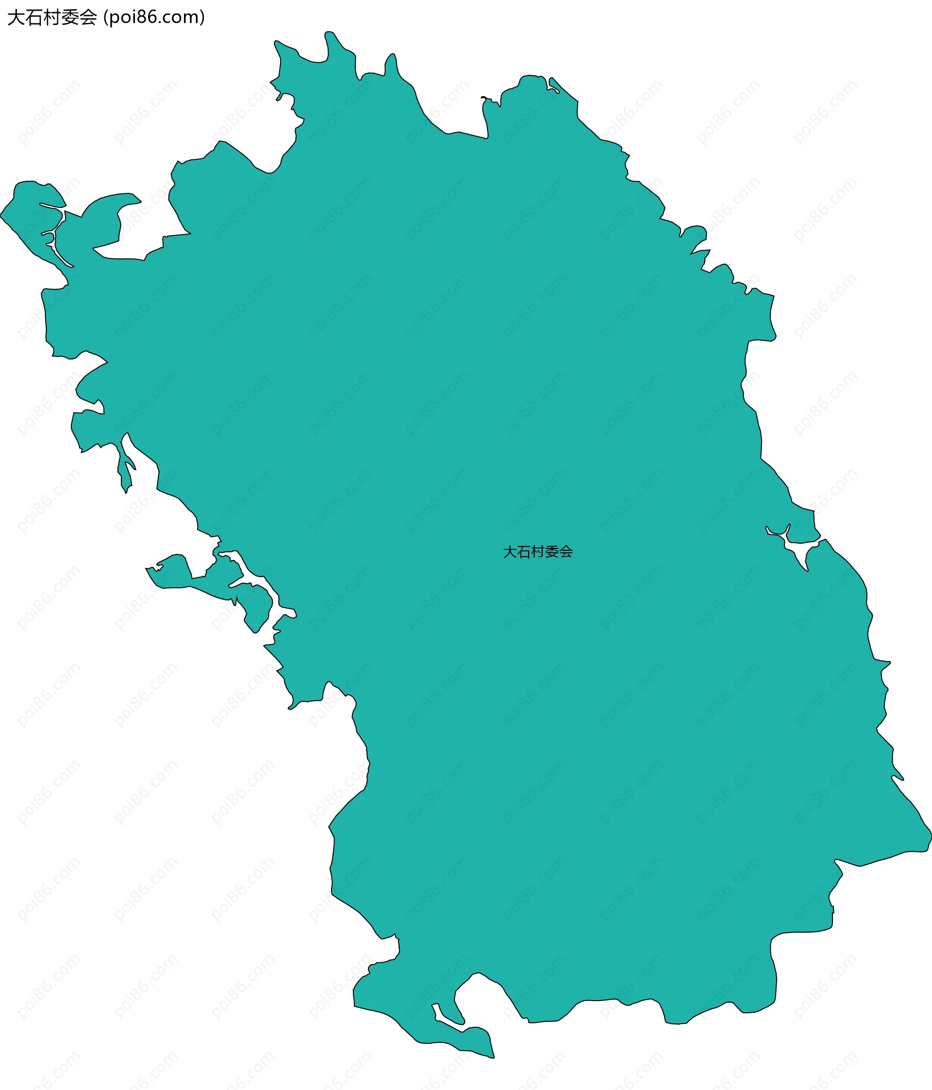 大石村委会边界地图