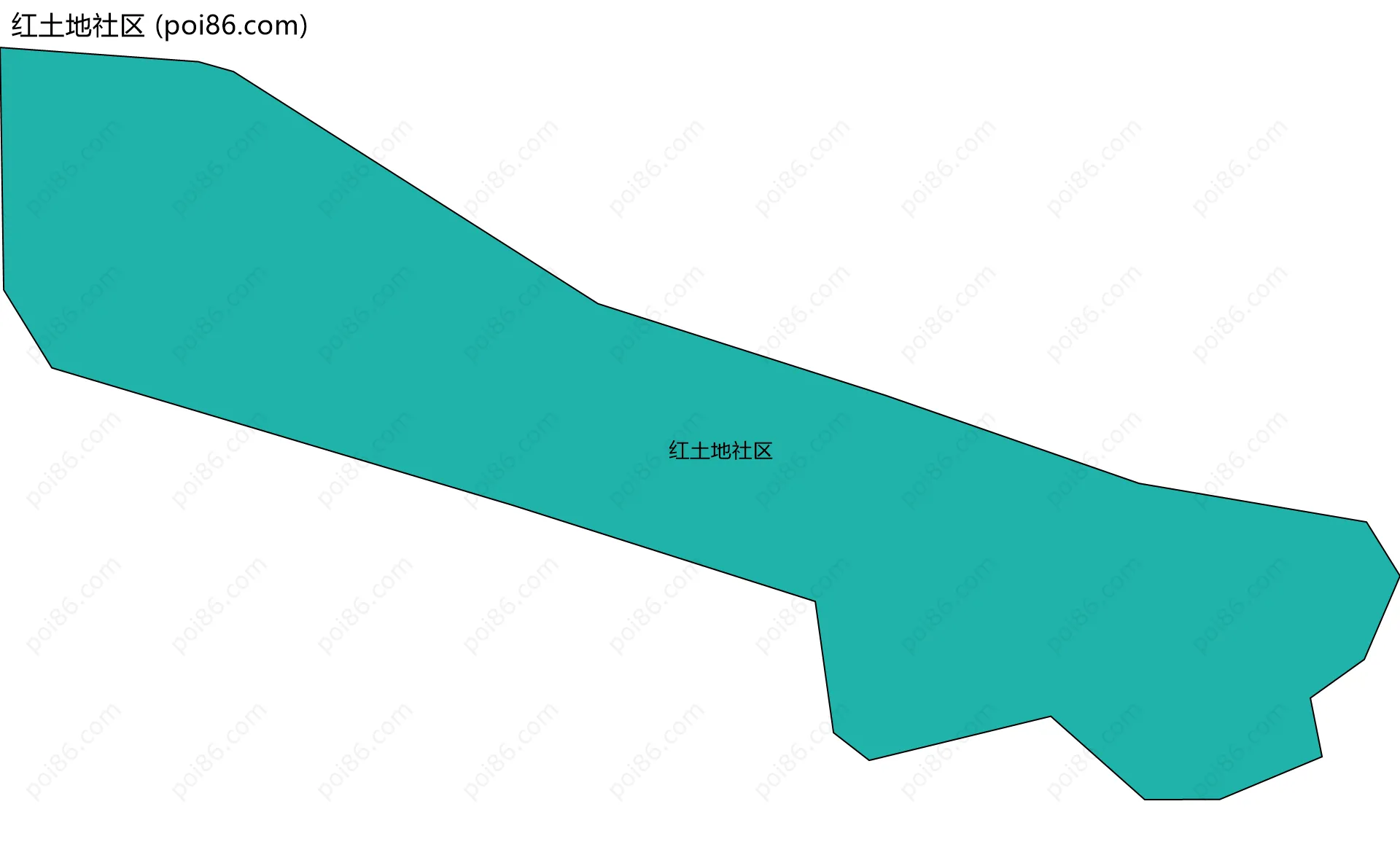 红土地社区边界地图