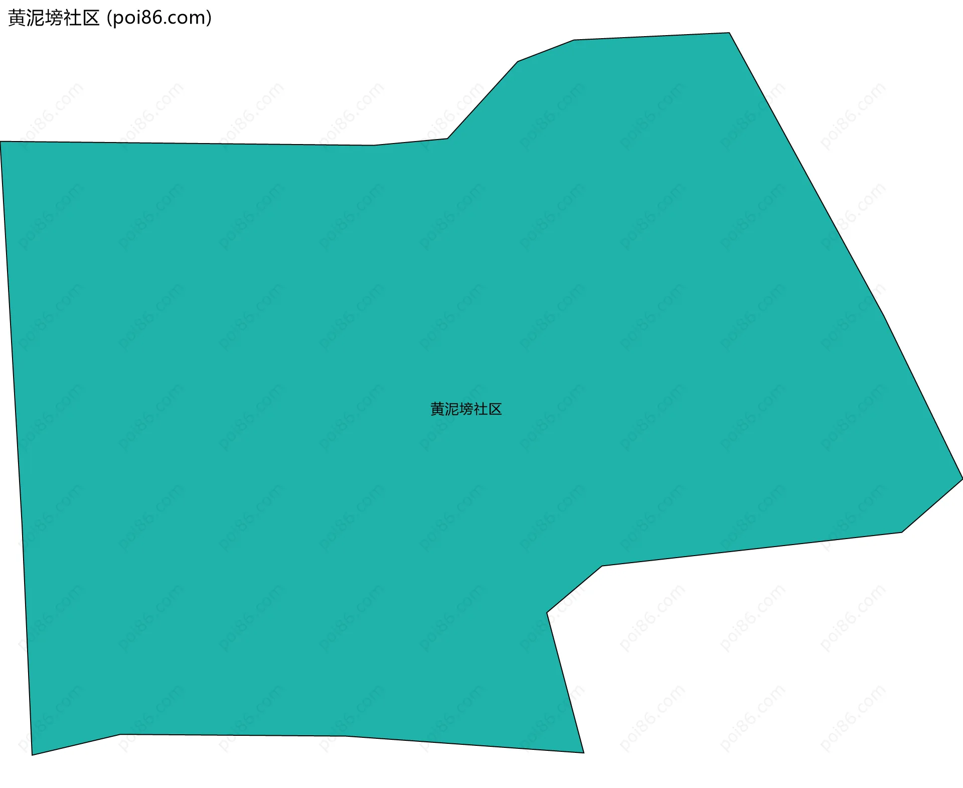 黄泥塝社区边界地图
