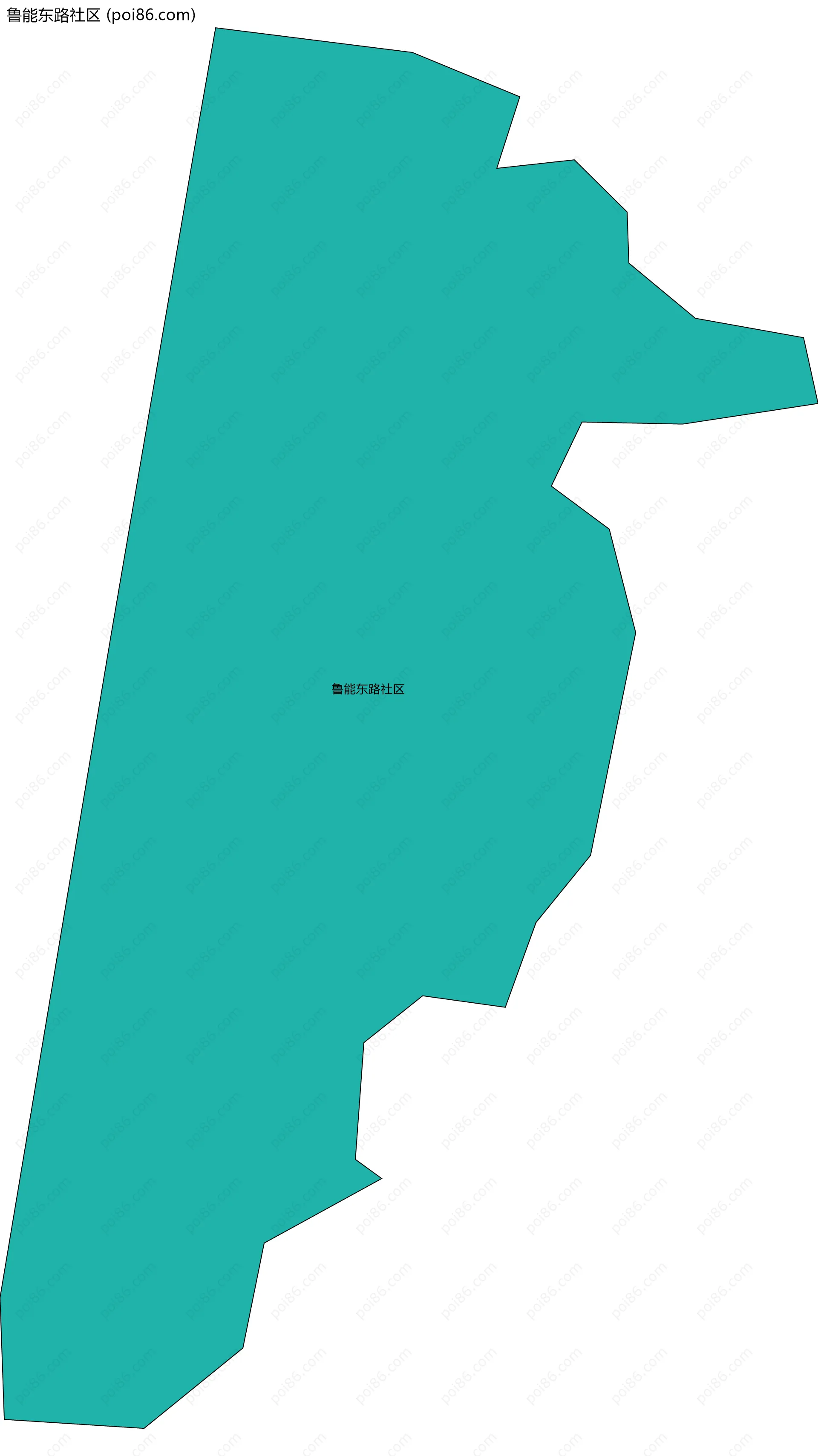 鲁能东路社区边界地图