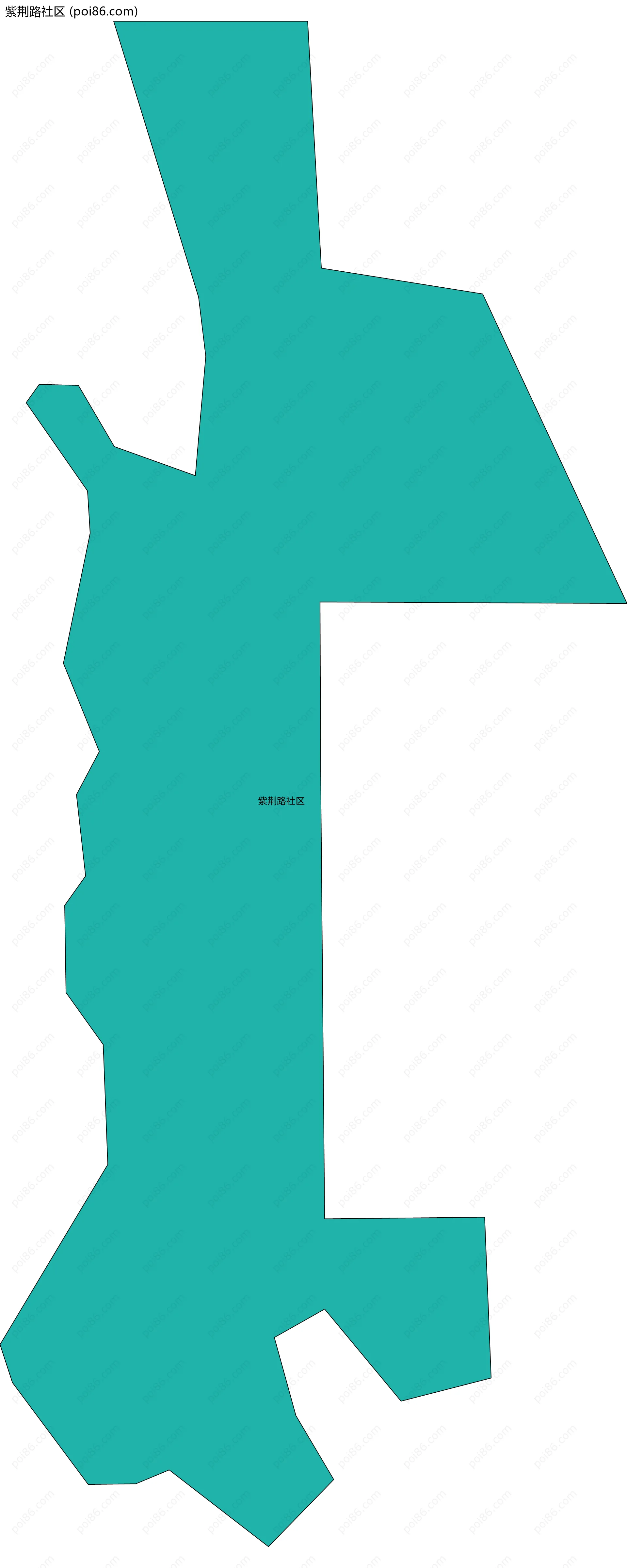 紫荆路社区边界地图