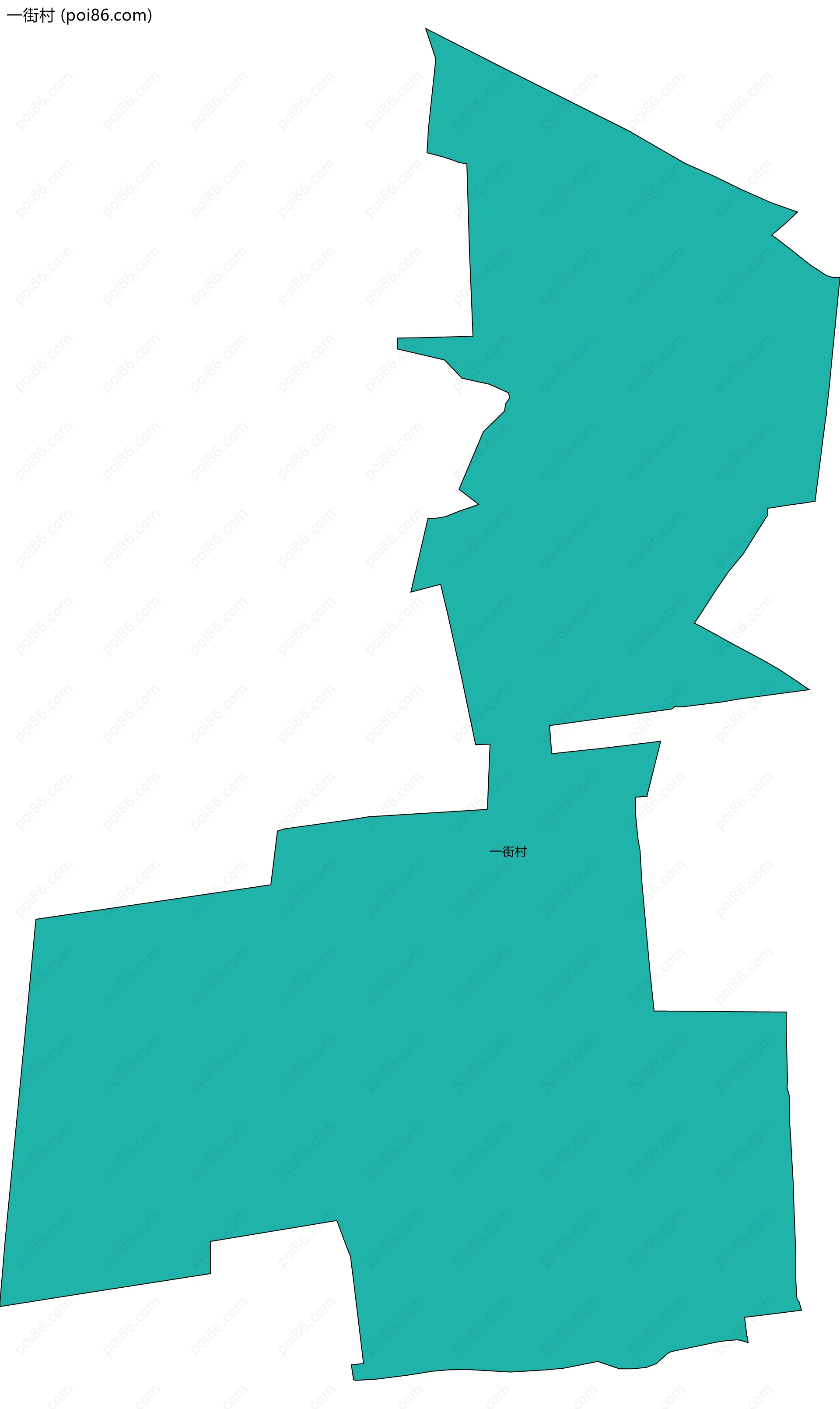 一街村边界地图