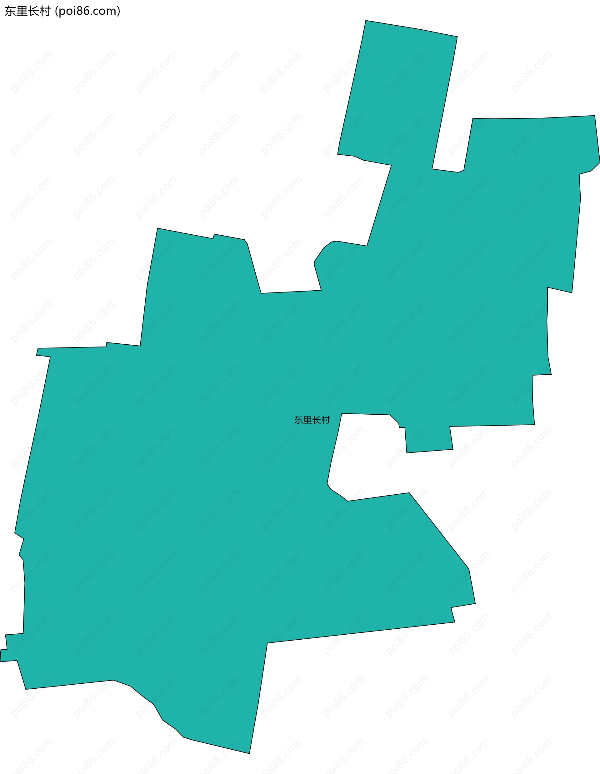 东里长村边界地图