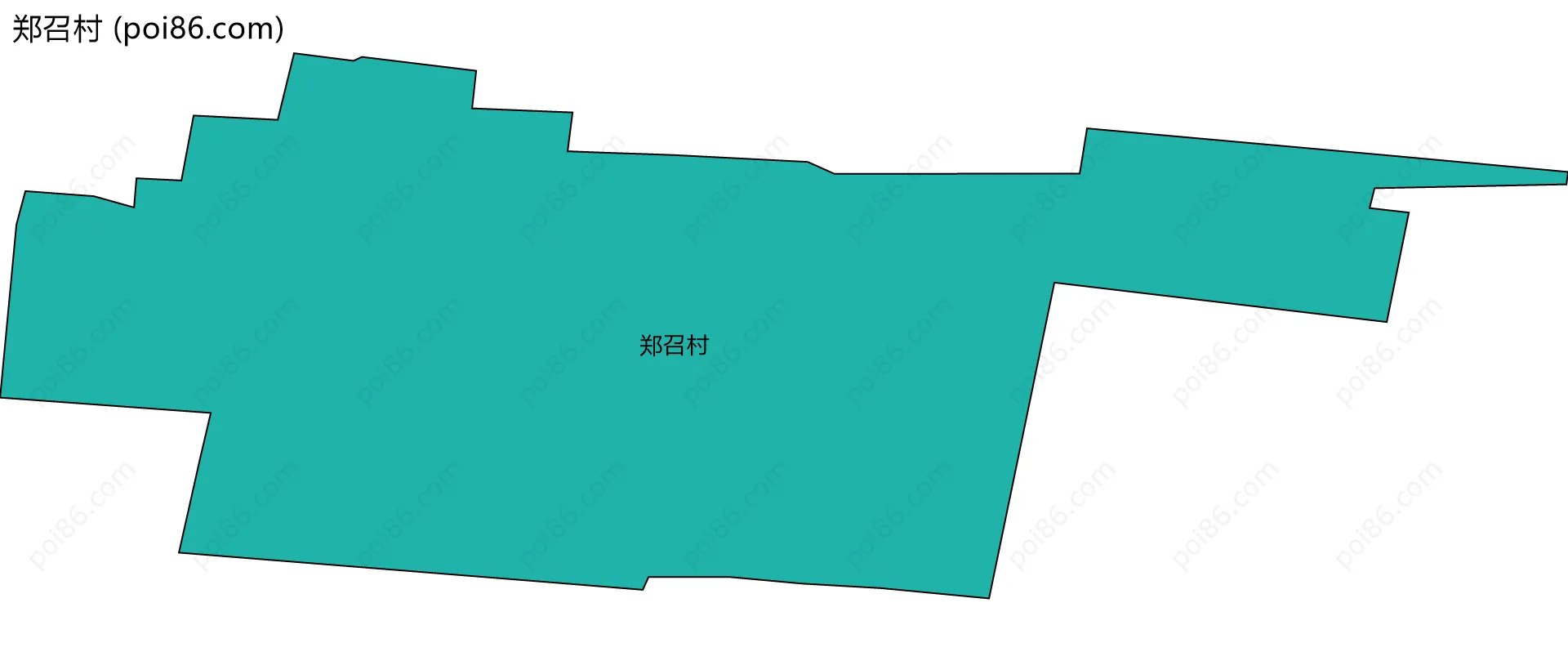 郑召村边界地图