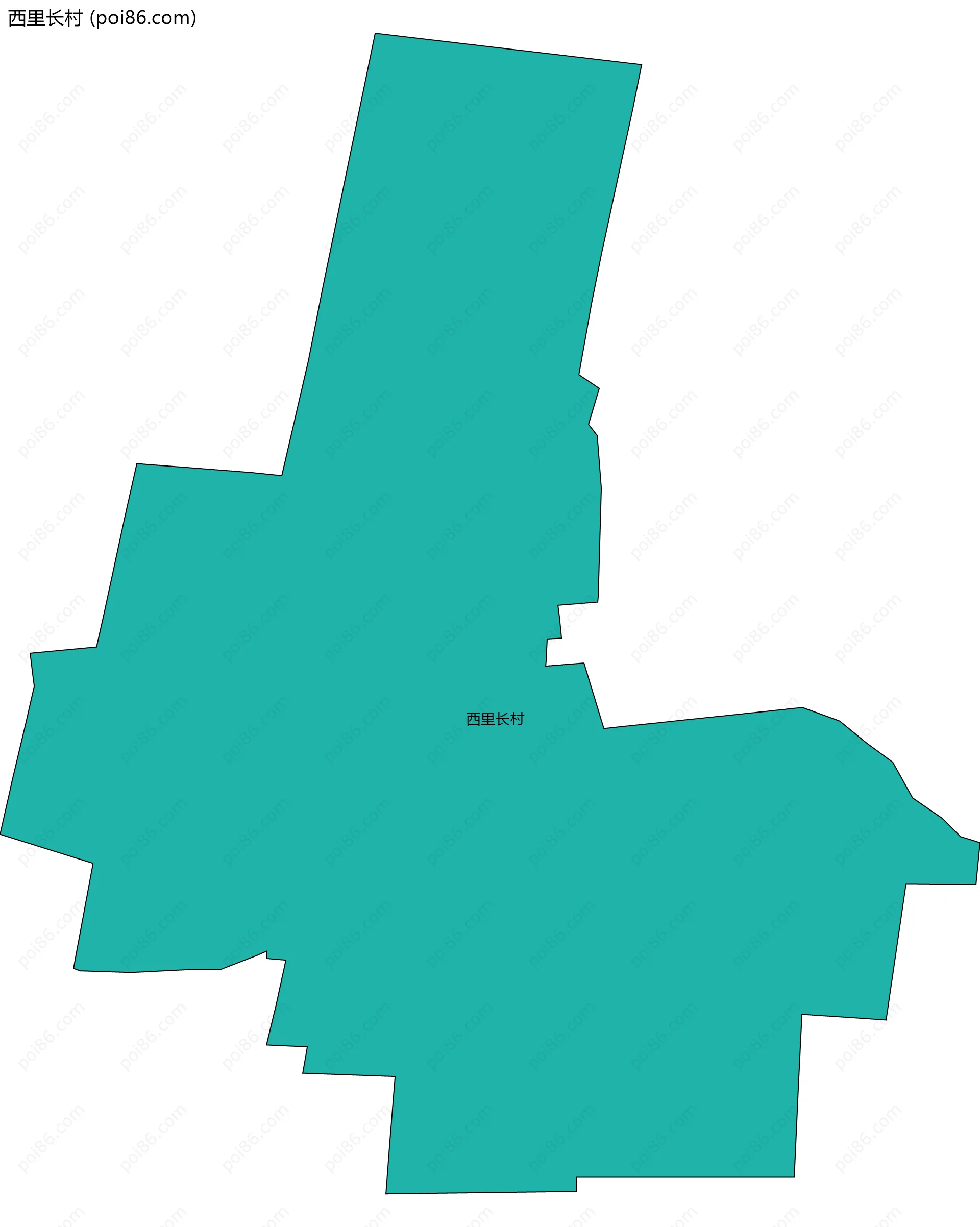 西里长村边界地图