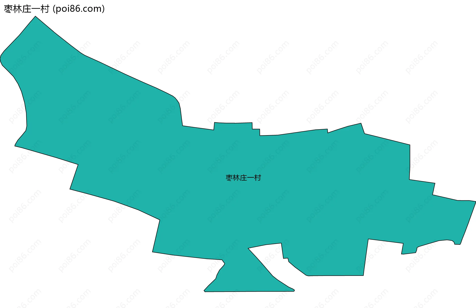 枣林庄一村边界地图