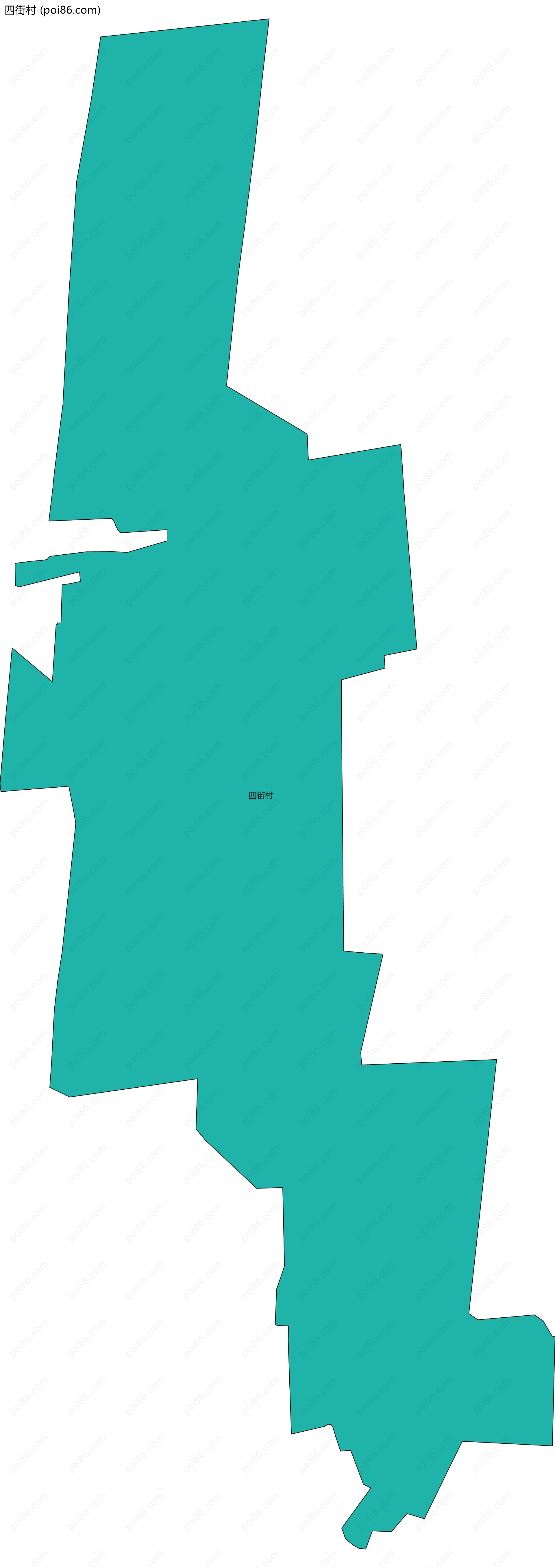 四街村边界地图