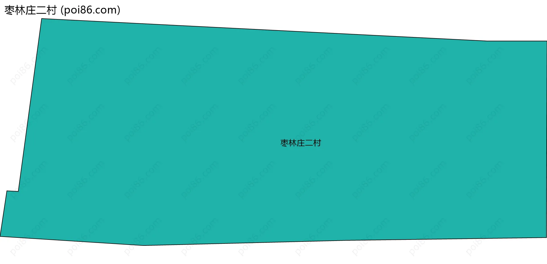 枣林庄二村边界地图