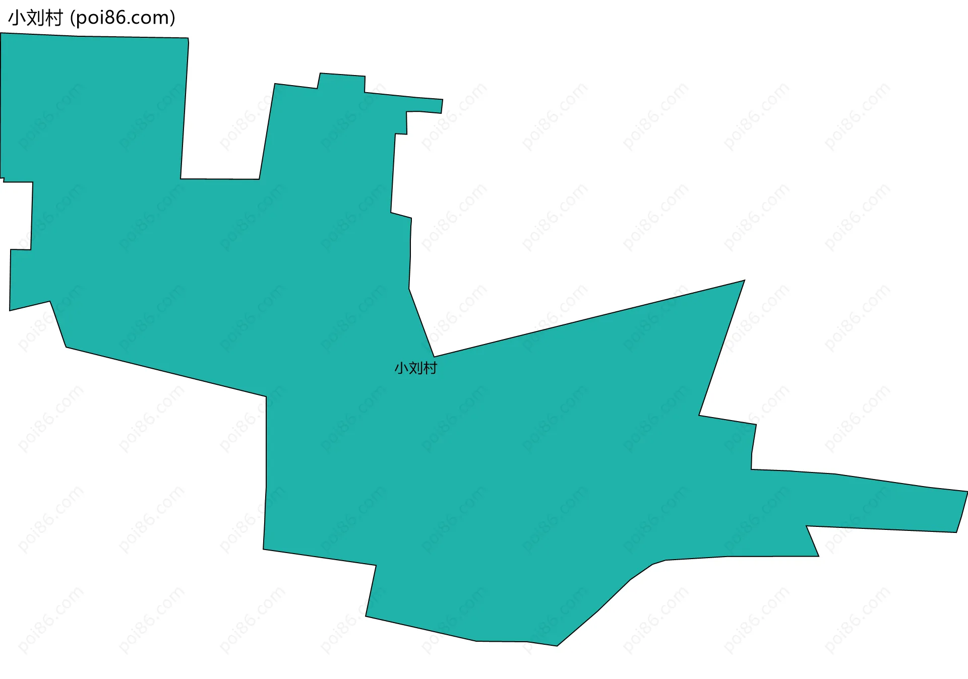 小刘村边界地图