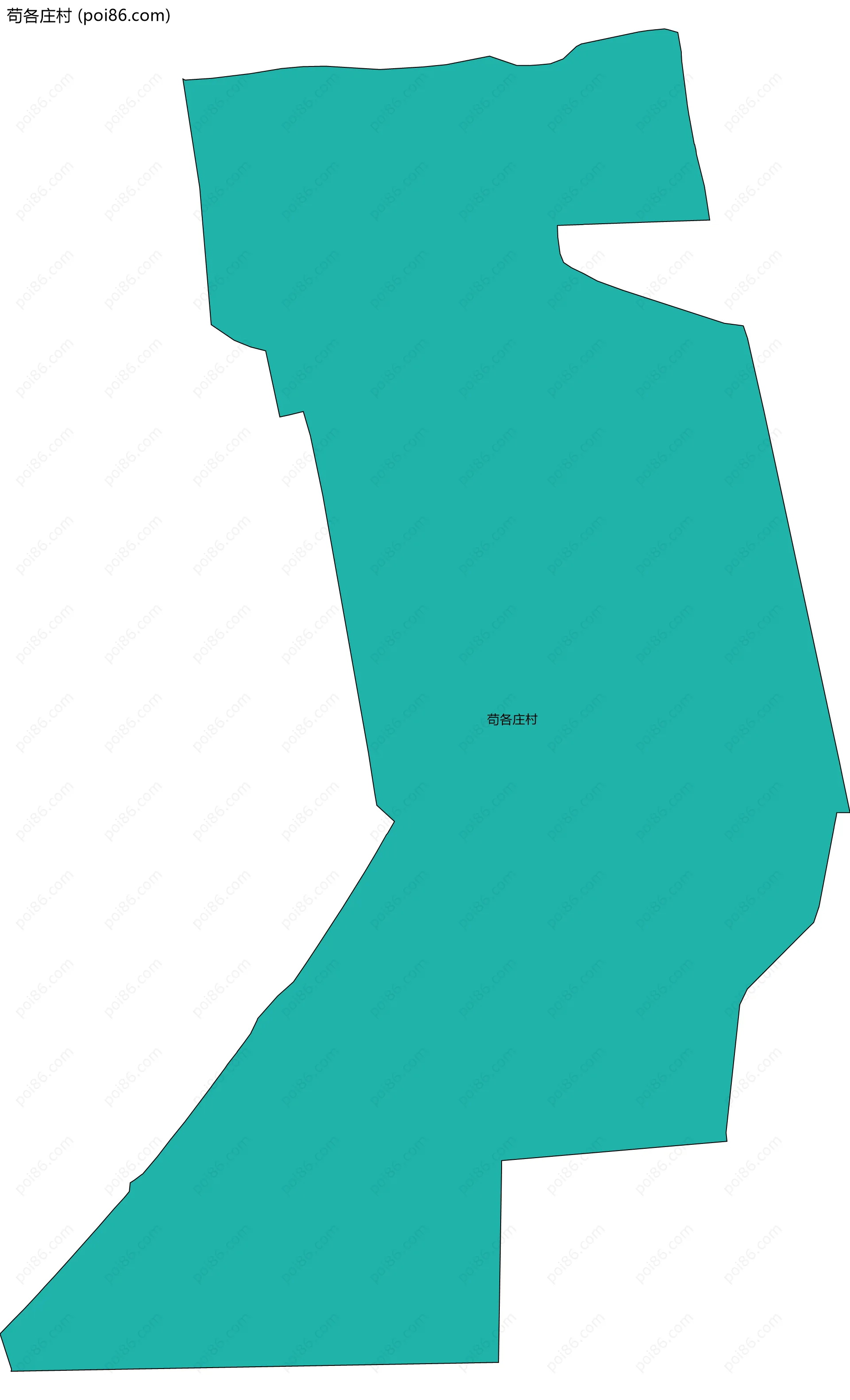 苟各庄村边界地图