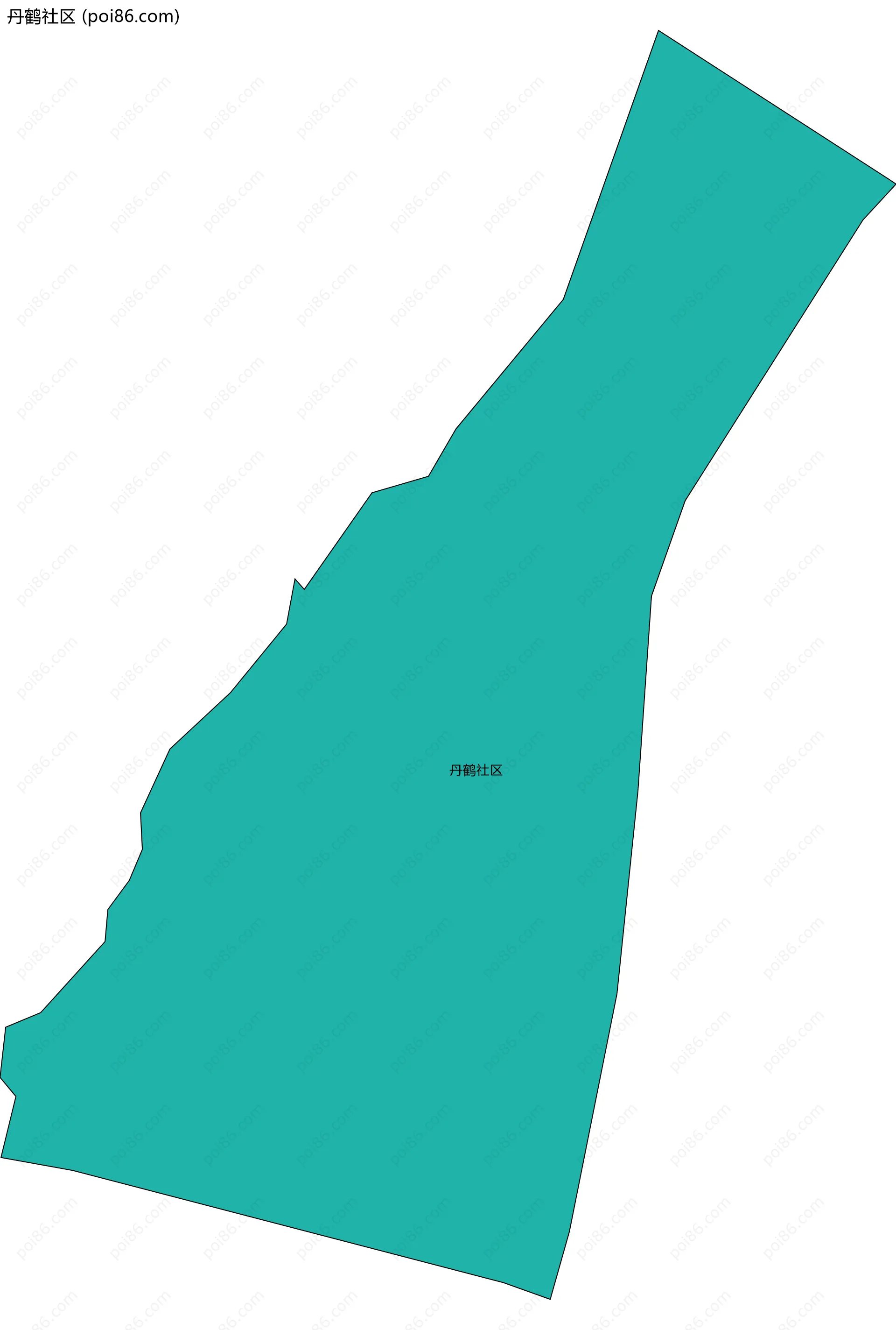 丹鹤社区边界地图