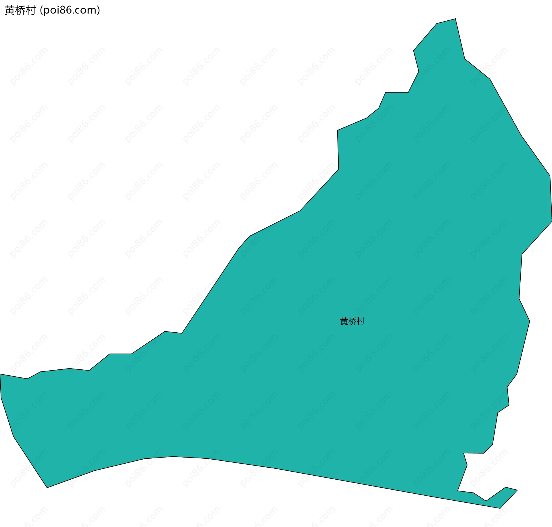 黄桥村边界地图