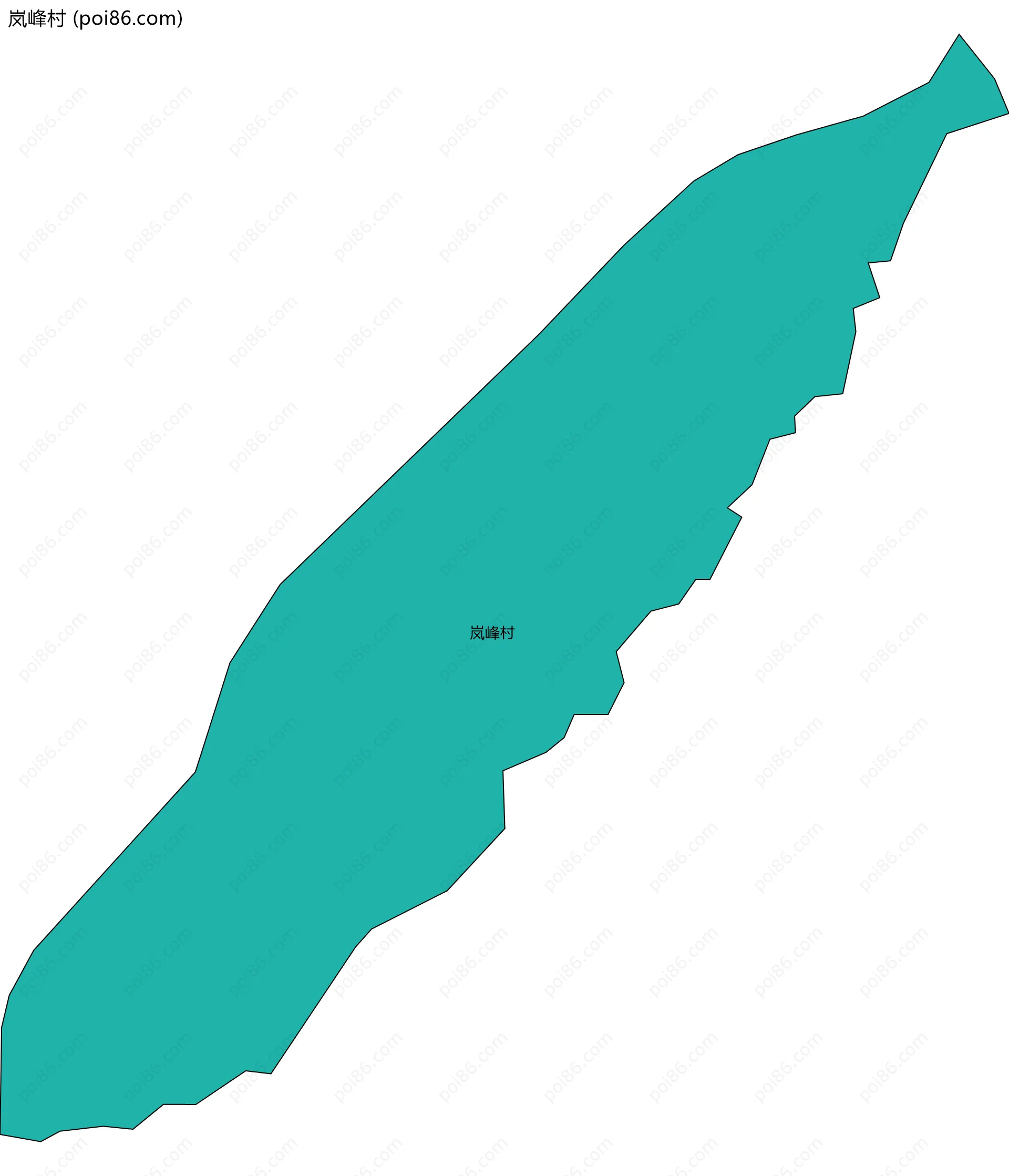 岚峰村边界地图