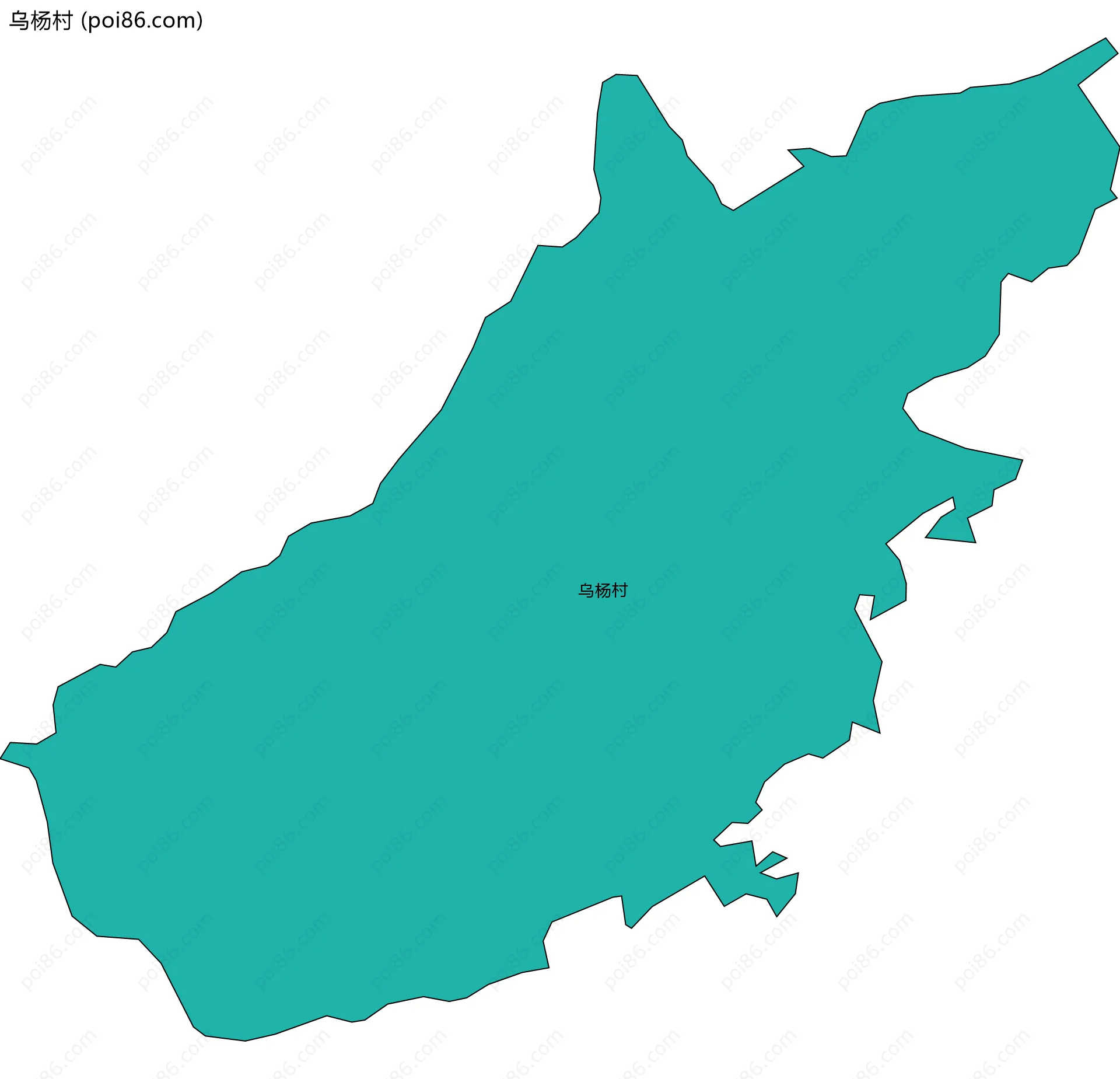 乌杨村边界地图