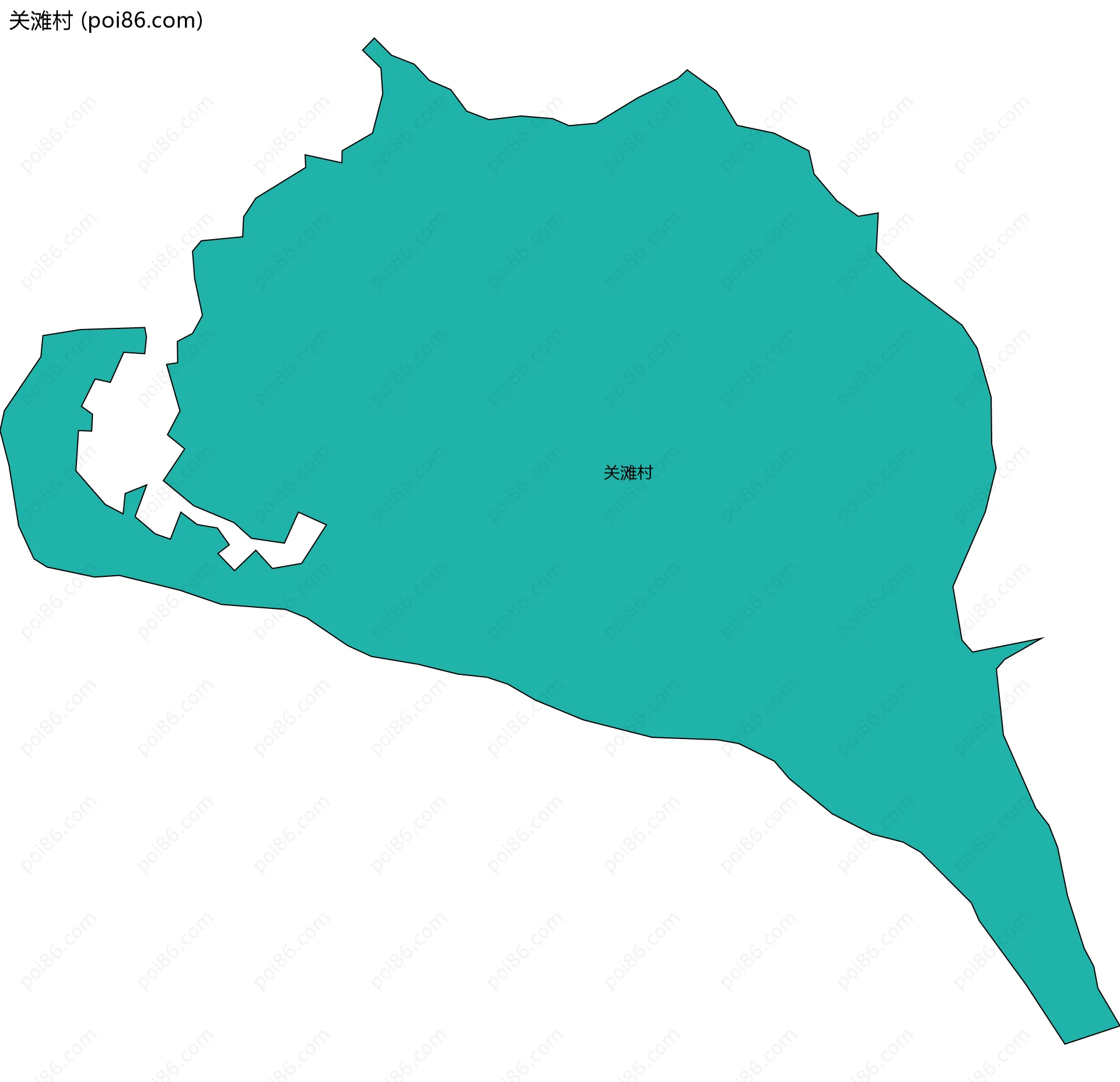 关滩村边界地图