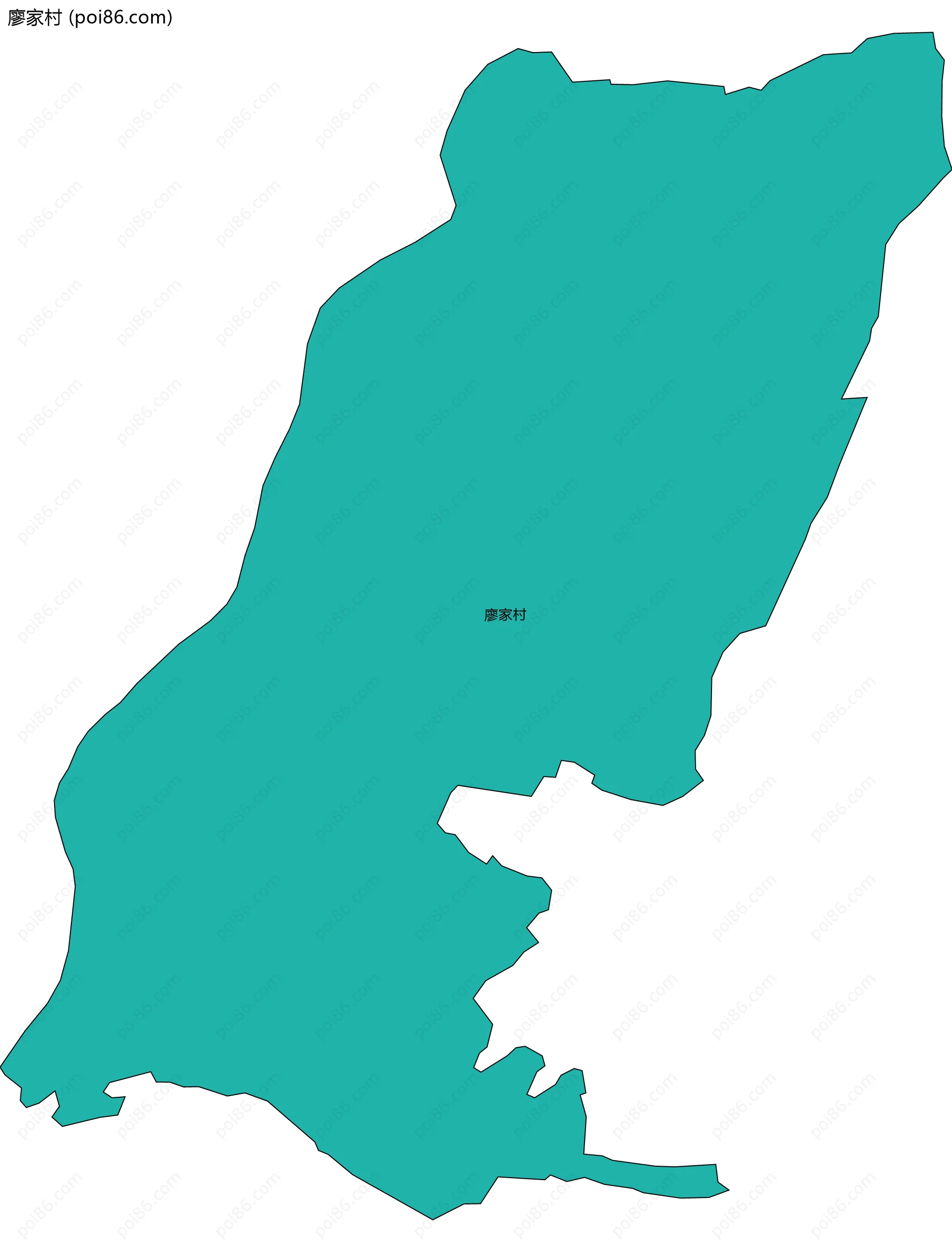 廖家村边界地图