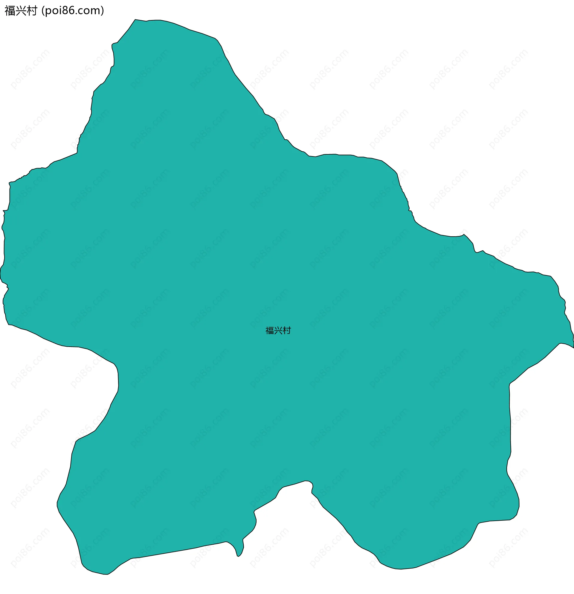 福兴村边界地图