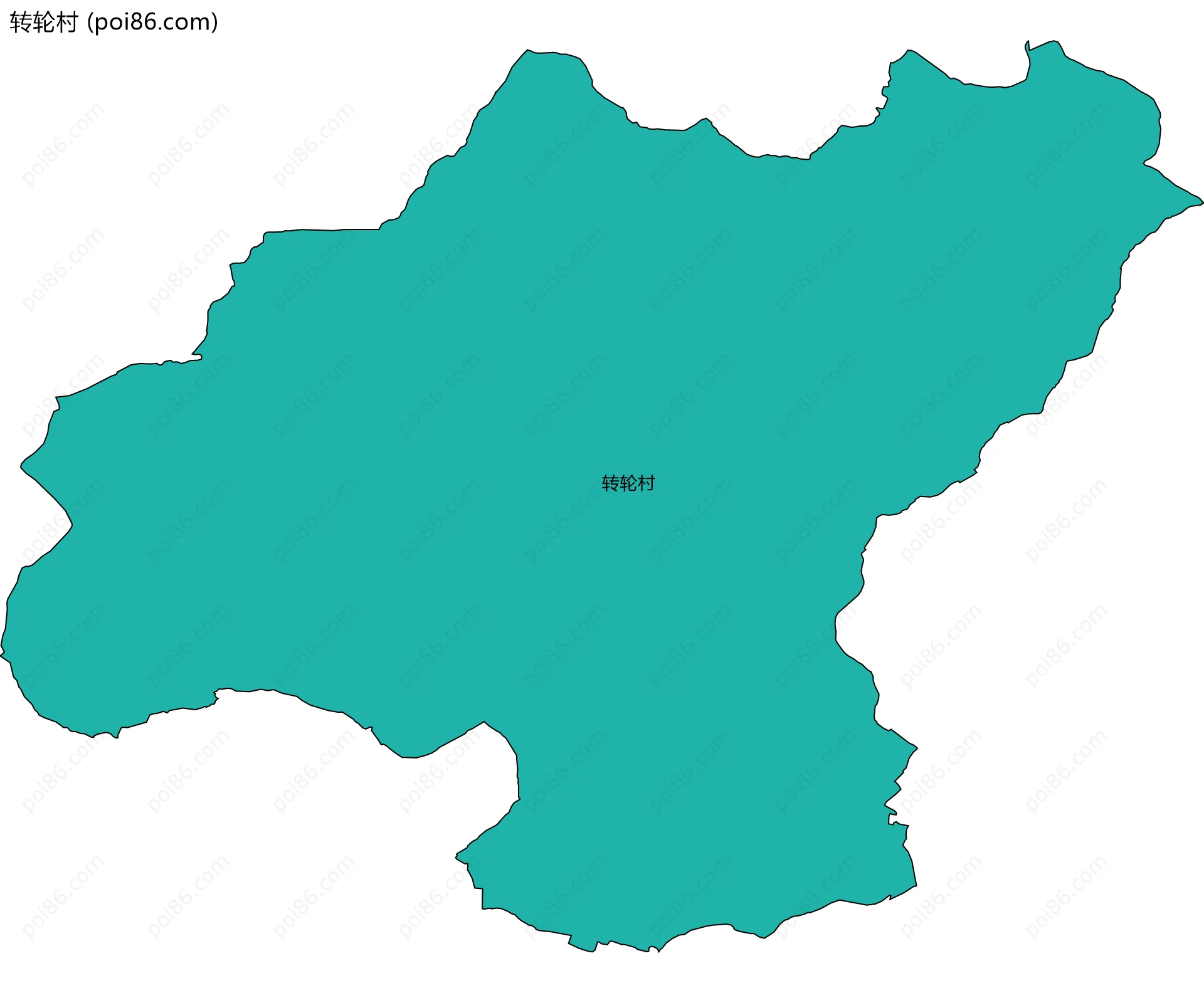 转轮村边界地图