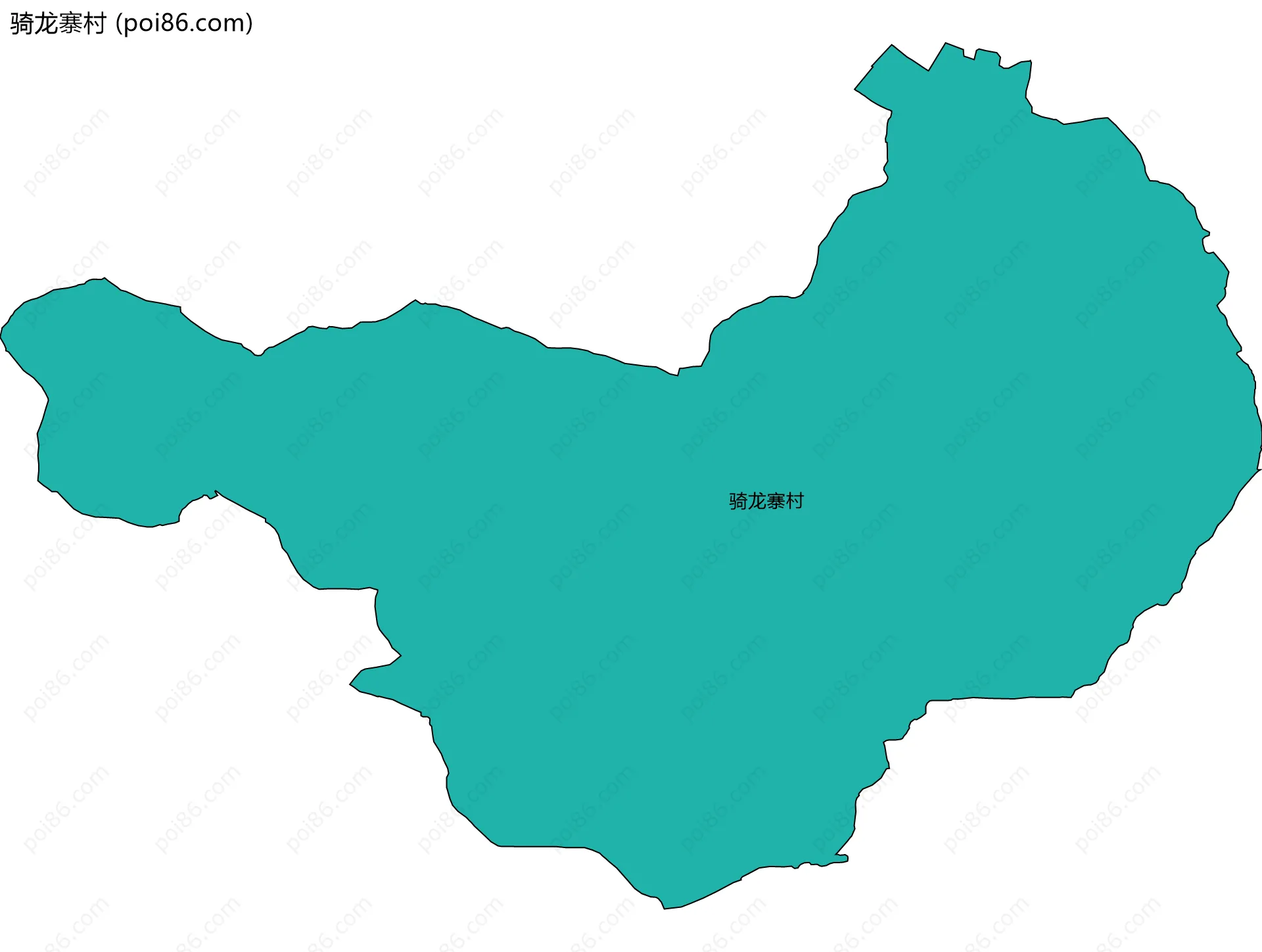 骑龙寨村边界地图