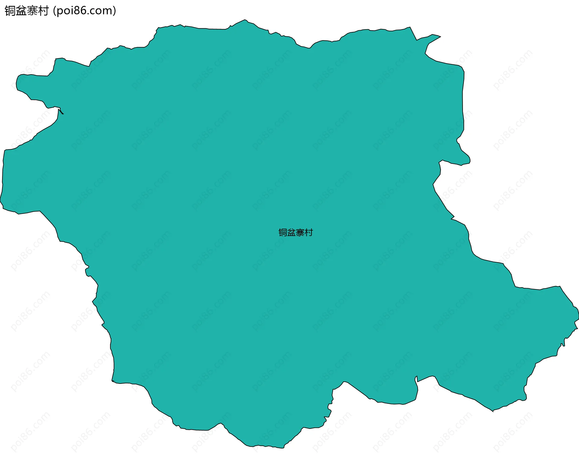 铜盆寨村边界地图