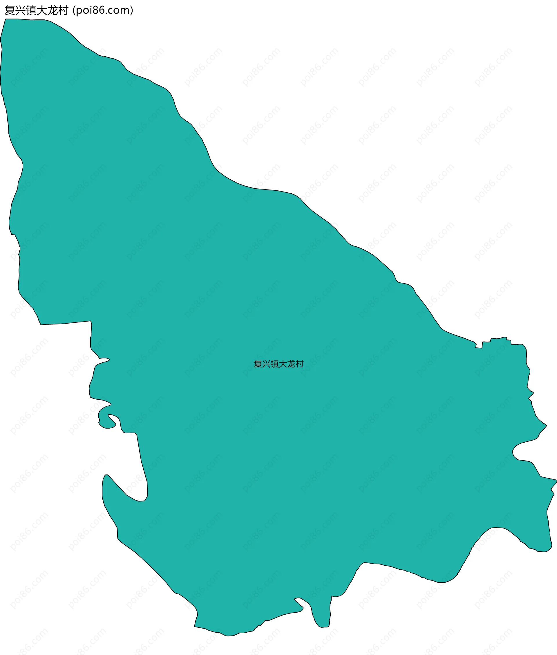 复兴镇大龙村边界地图