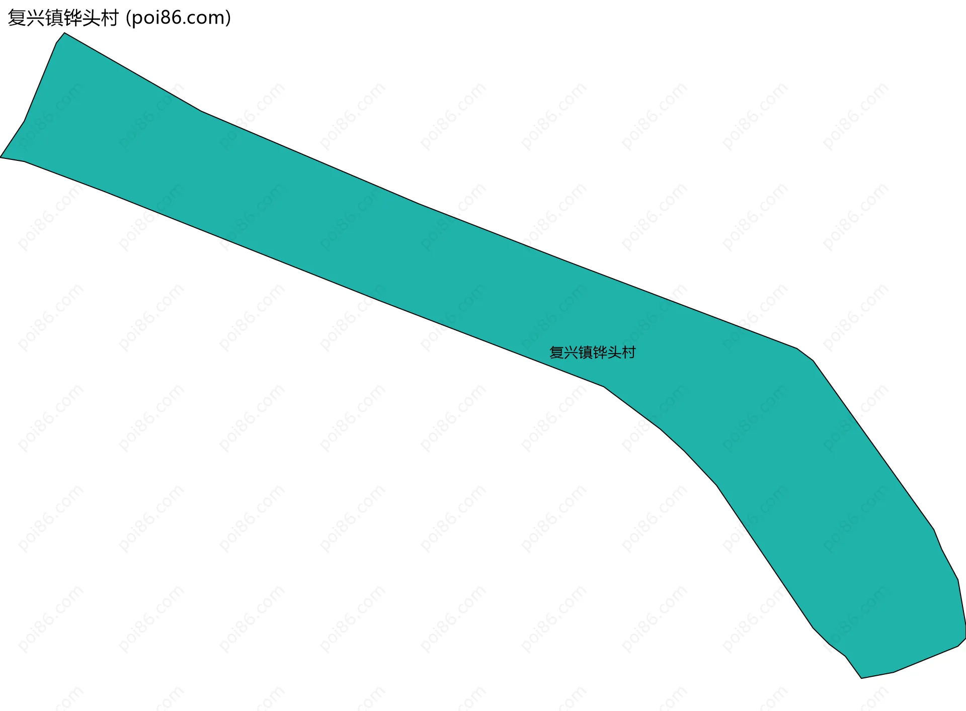 复兴镇铧头村边界地图