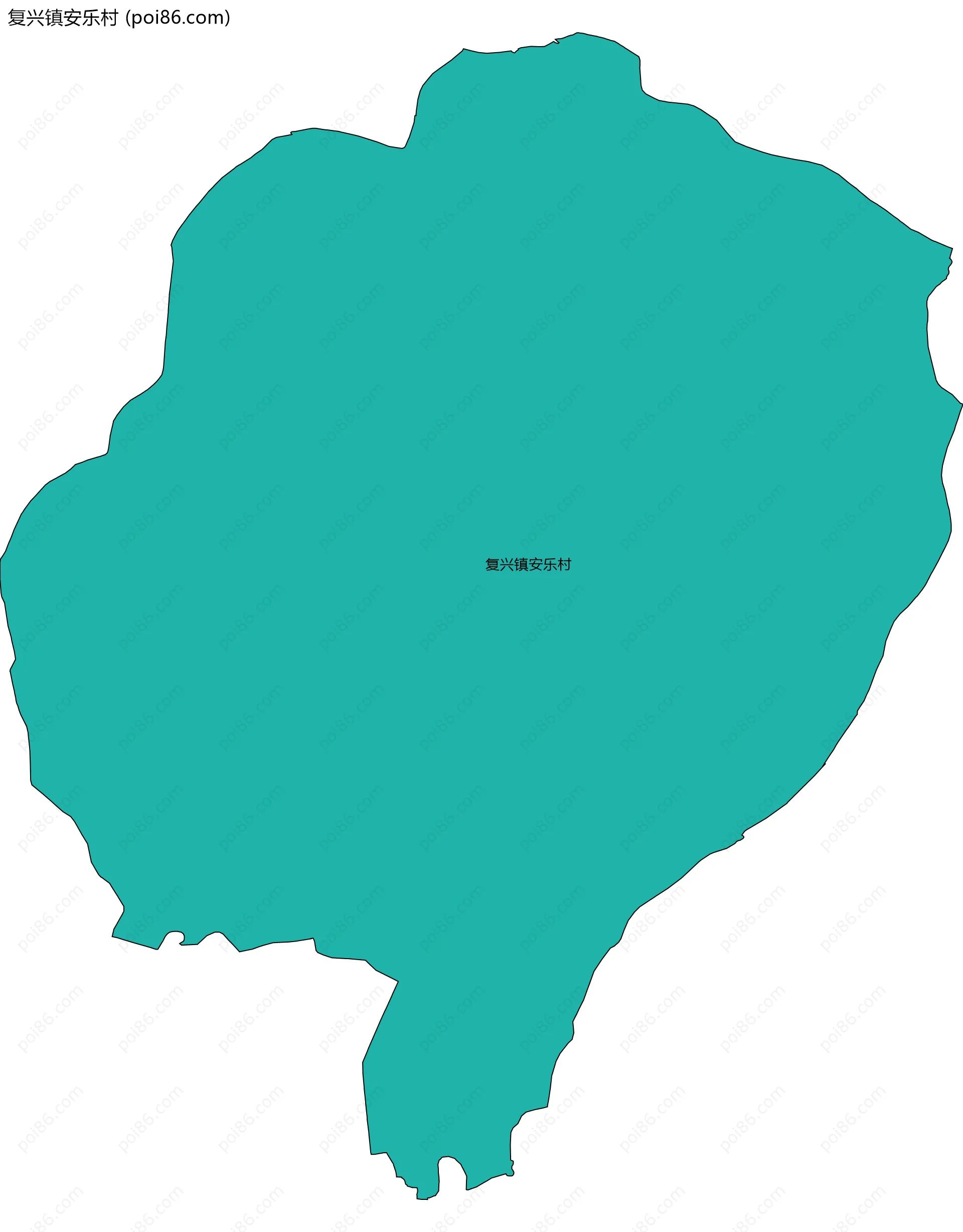 复兴镇安乐村边界地图