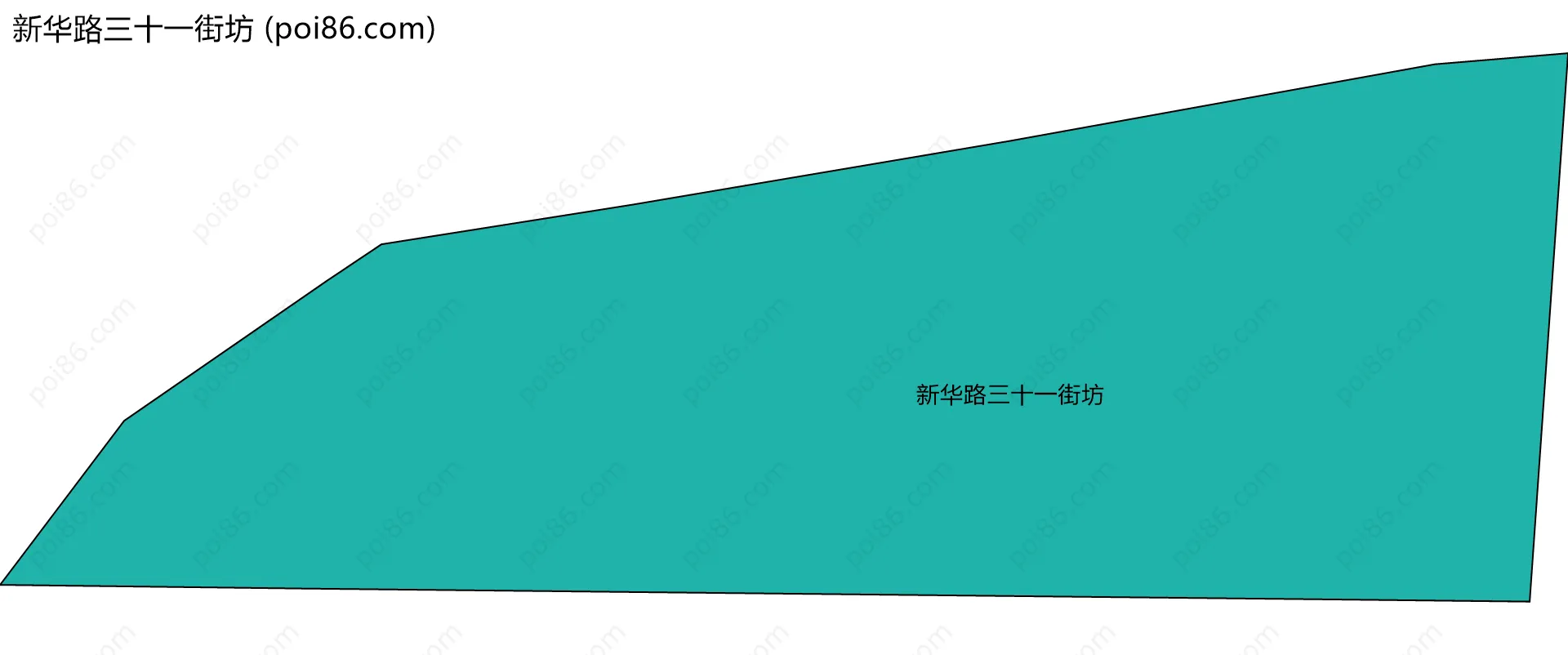新华路三十一街坊边界地图
