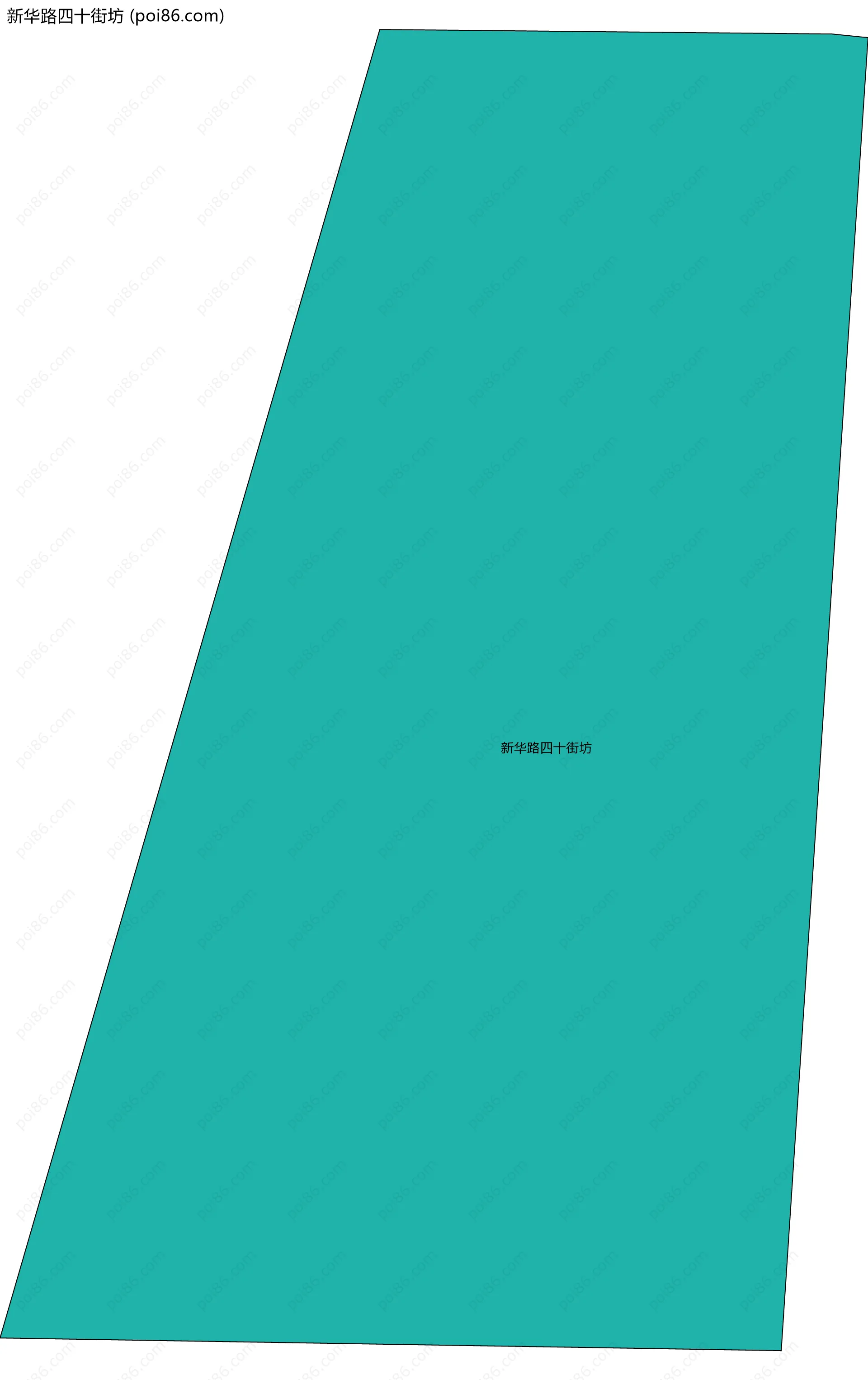 新华路四十街坊边界地图