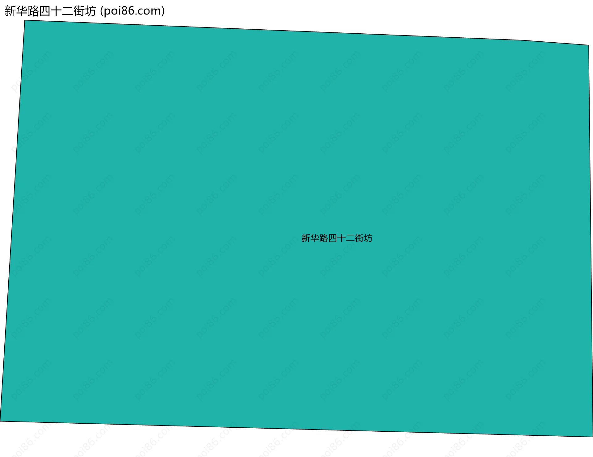 新华路四十二街坊边界地图