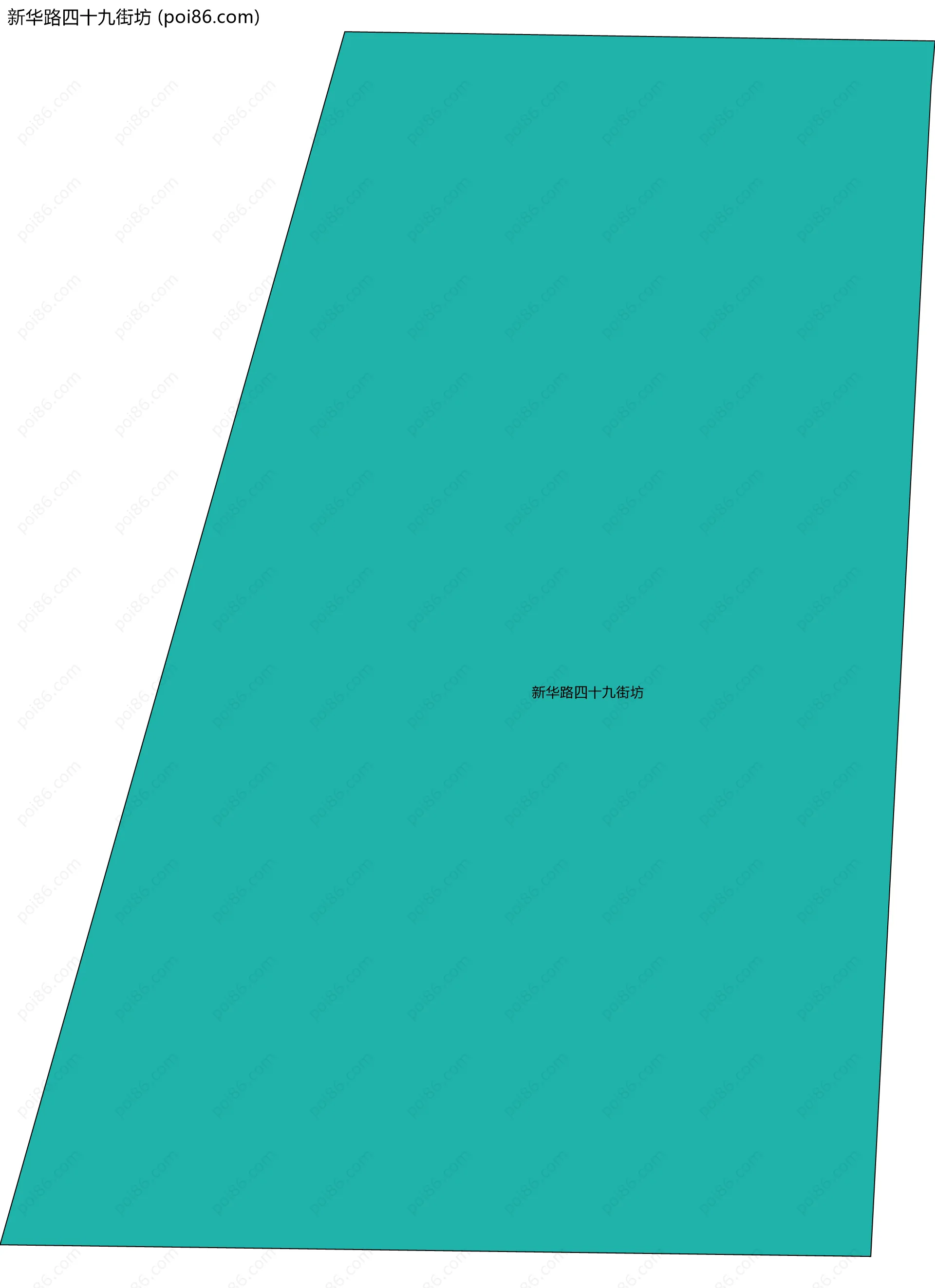 新华路四十九街坊边界地图