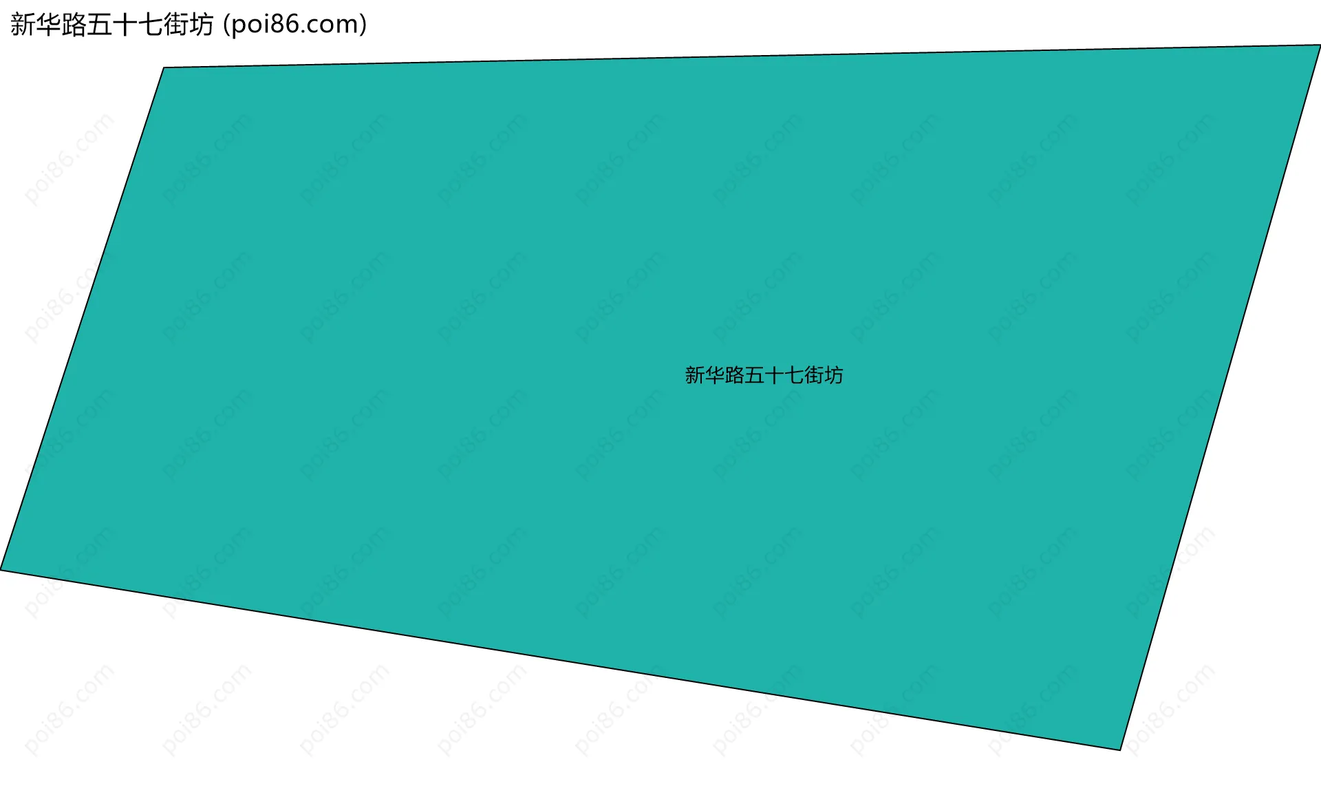 新华路五十七街坊边界地图