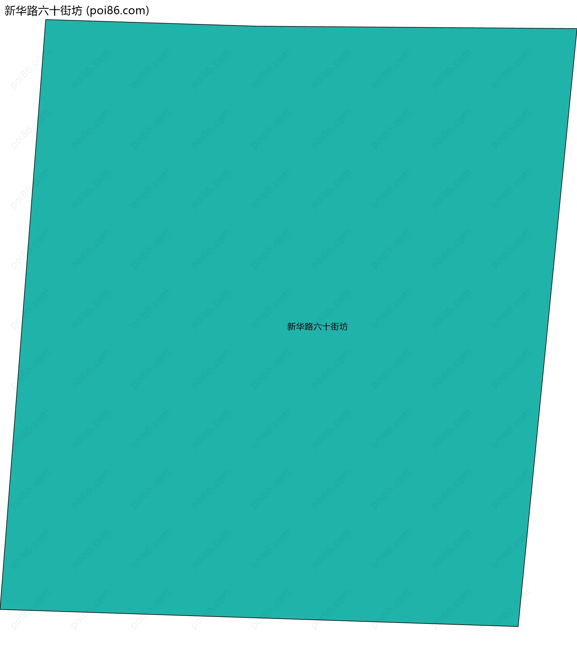 新华路六十街坊边界地图