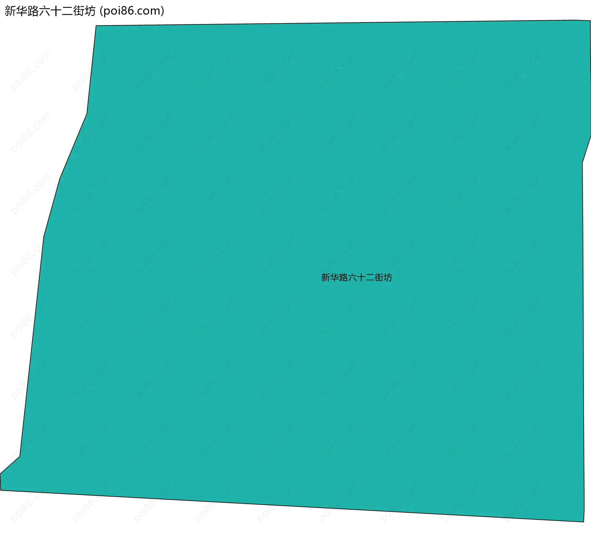 新华路六十二街坊边界地图