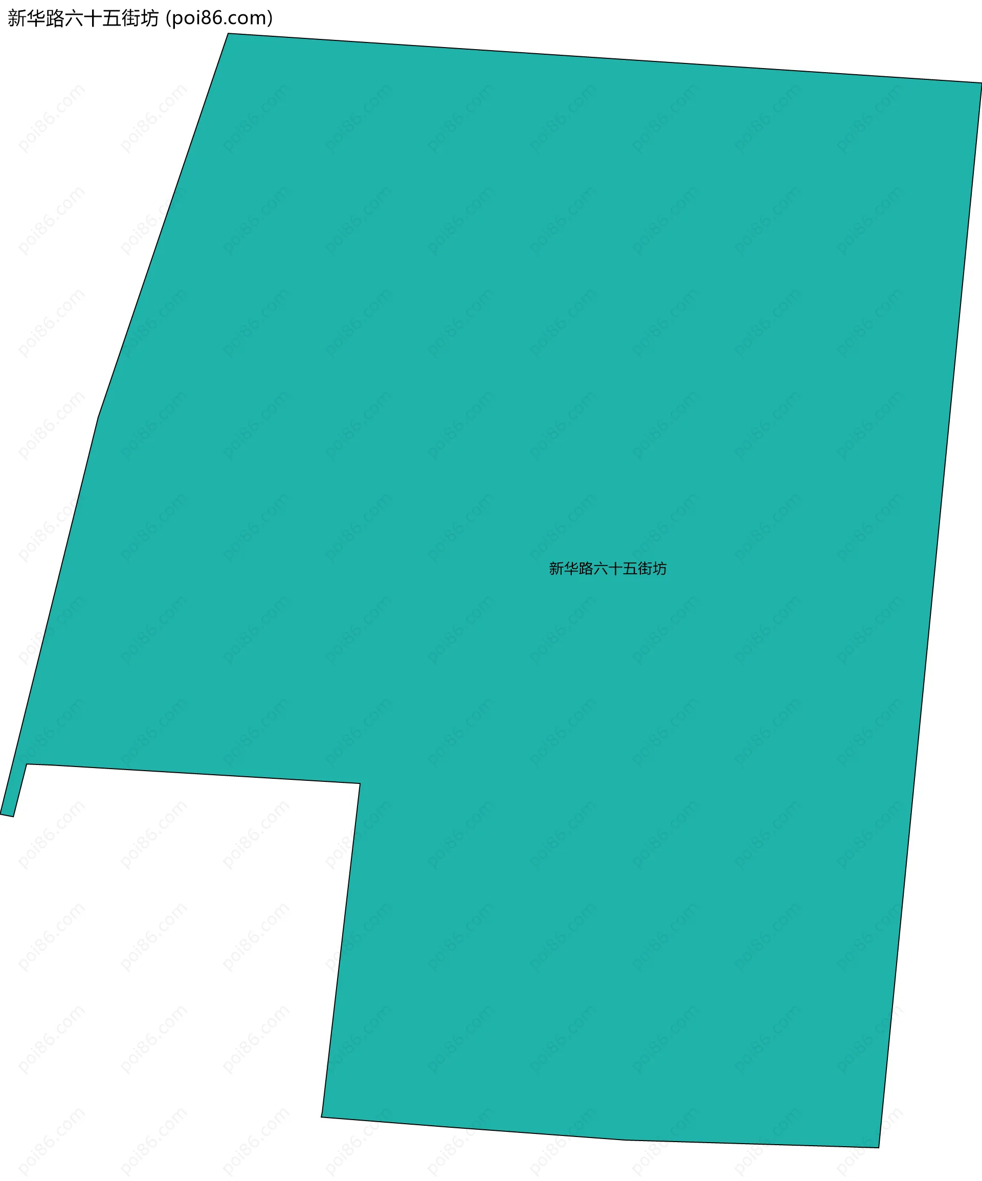 新华路六十五街坊边界地图