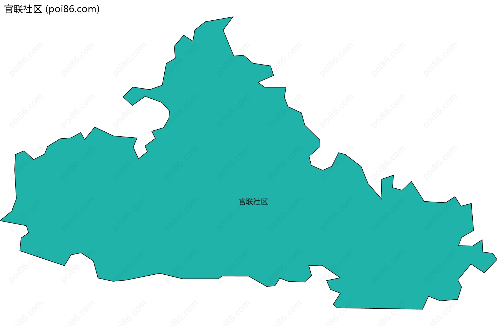 官联社区边界地图