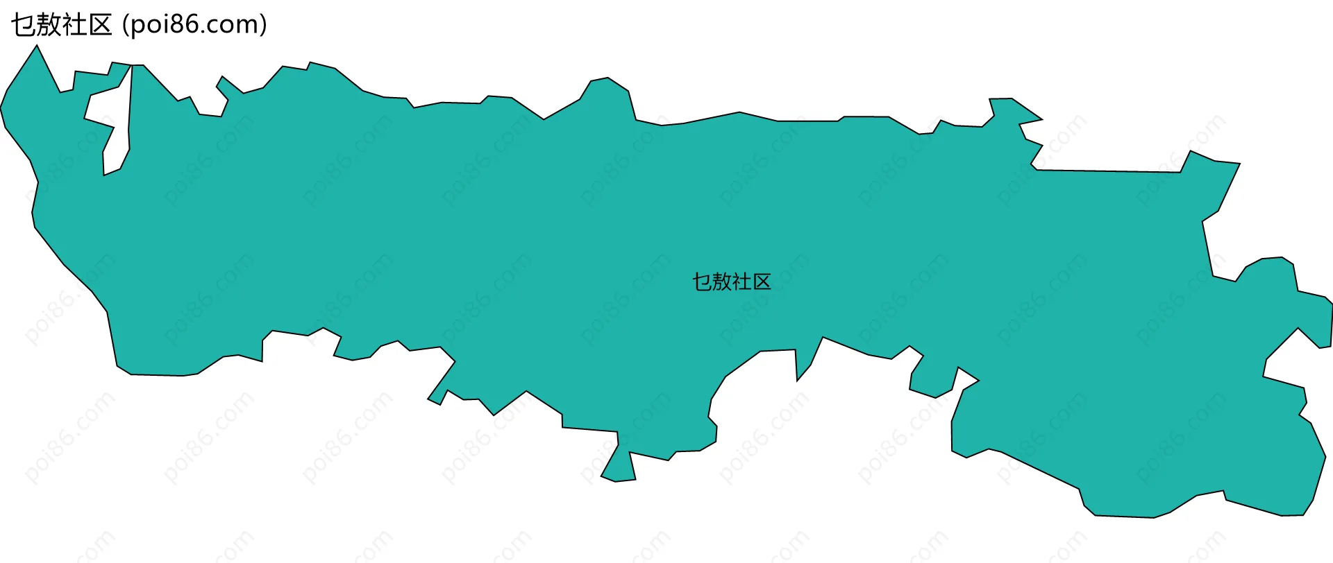 乜敖社区边界地图