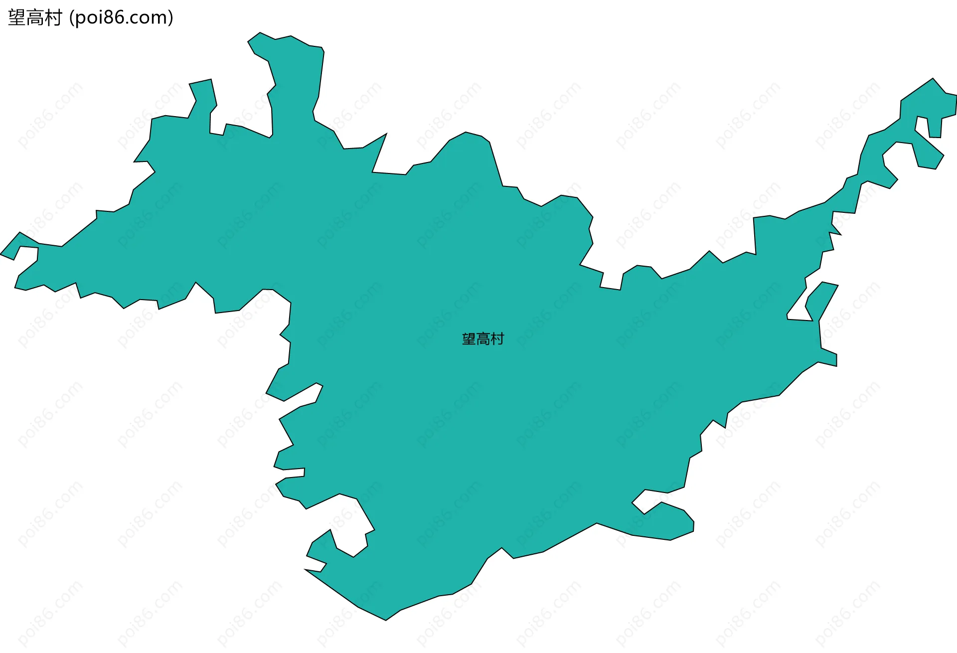 望高村边界地图