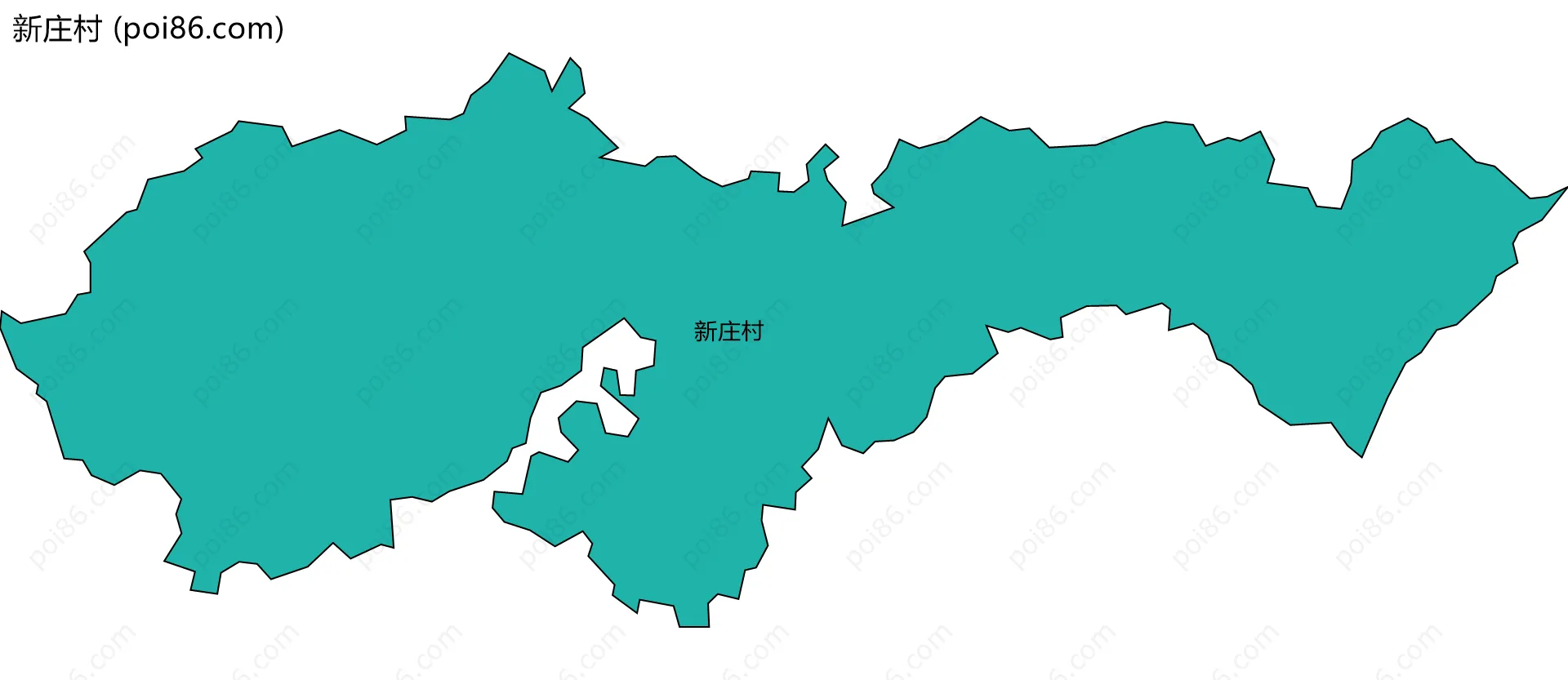 新庄村边界地图