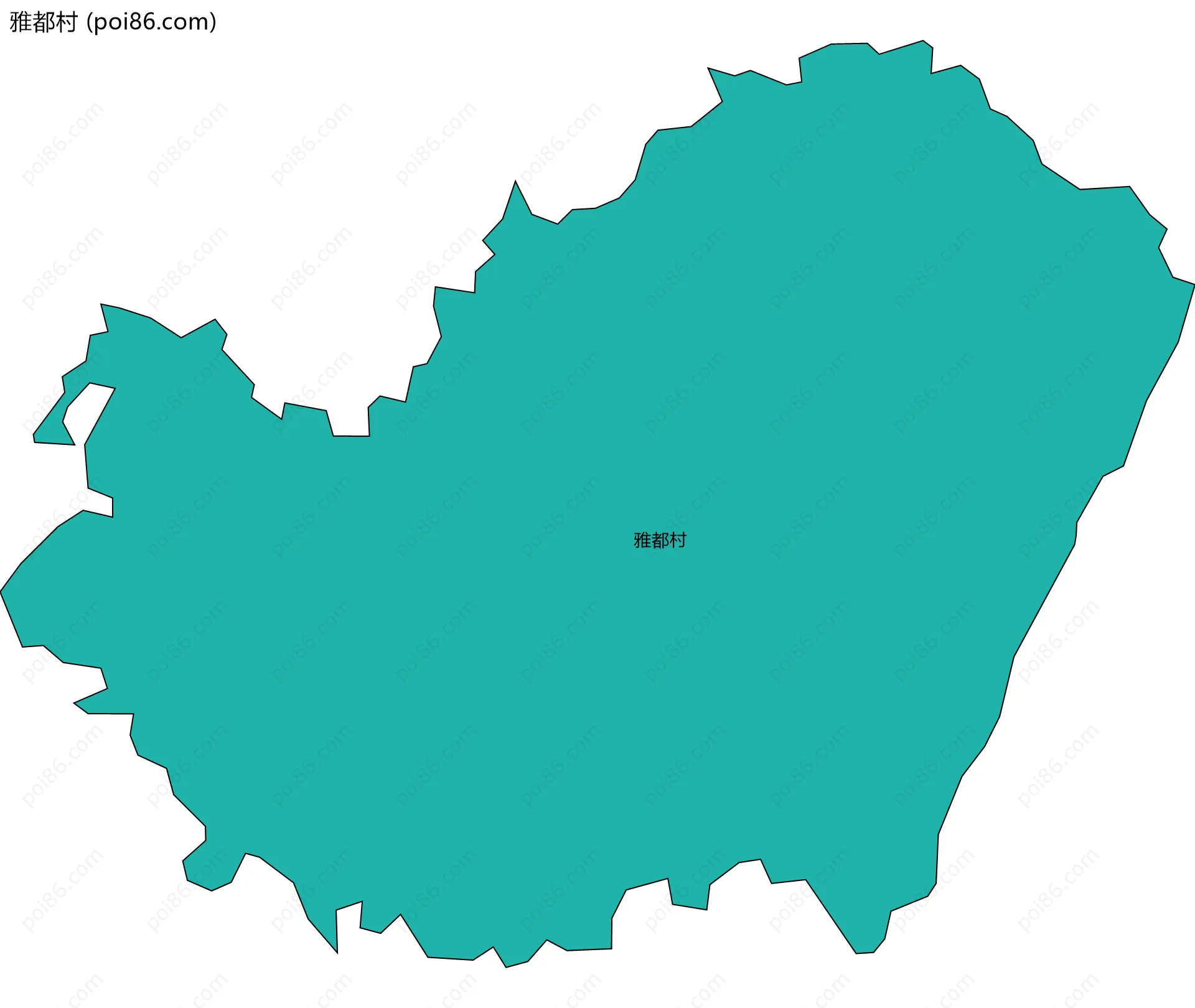 雅都村边界地图