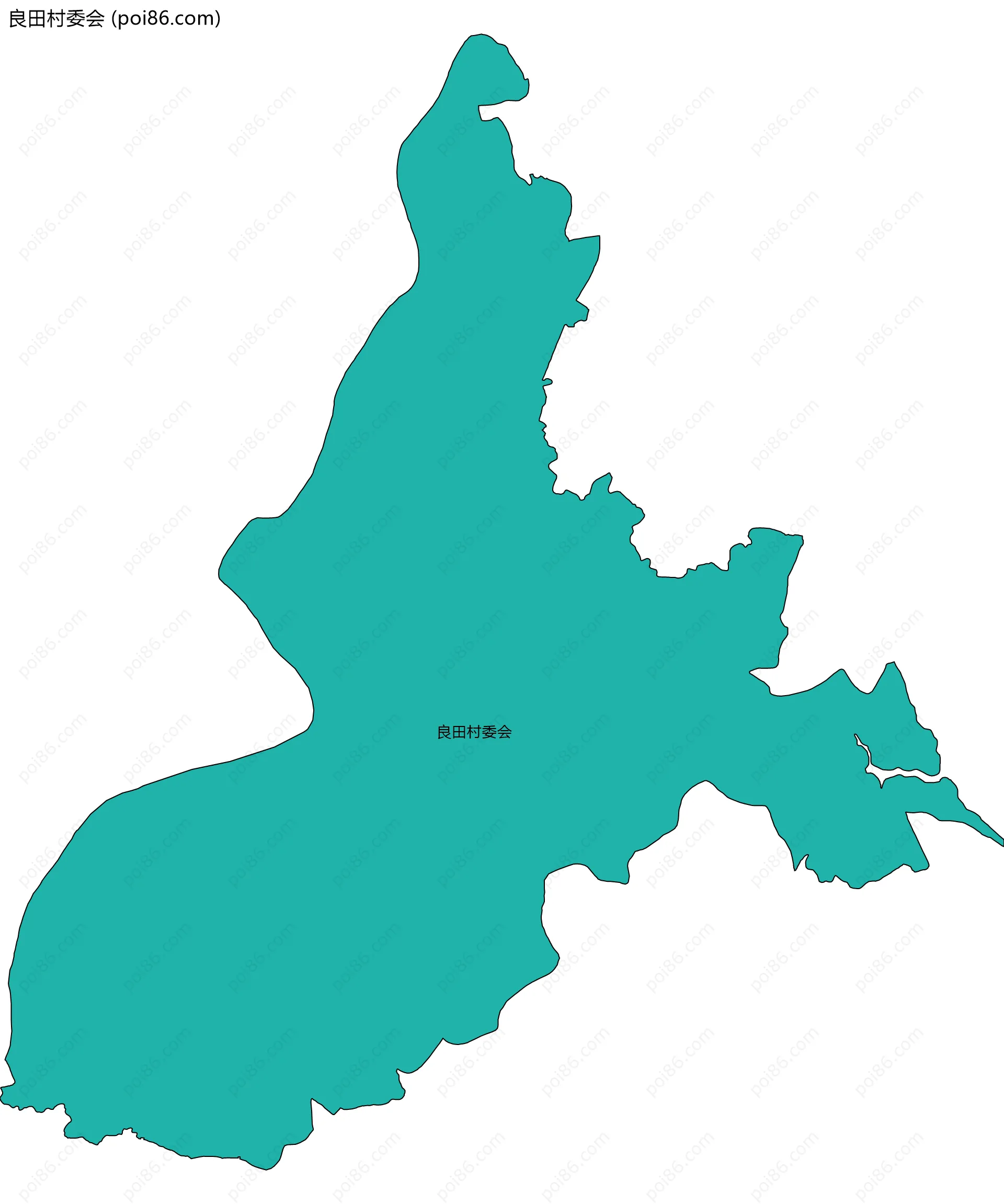 良田村委会边界地图