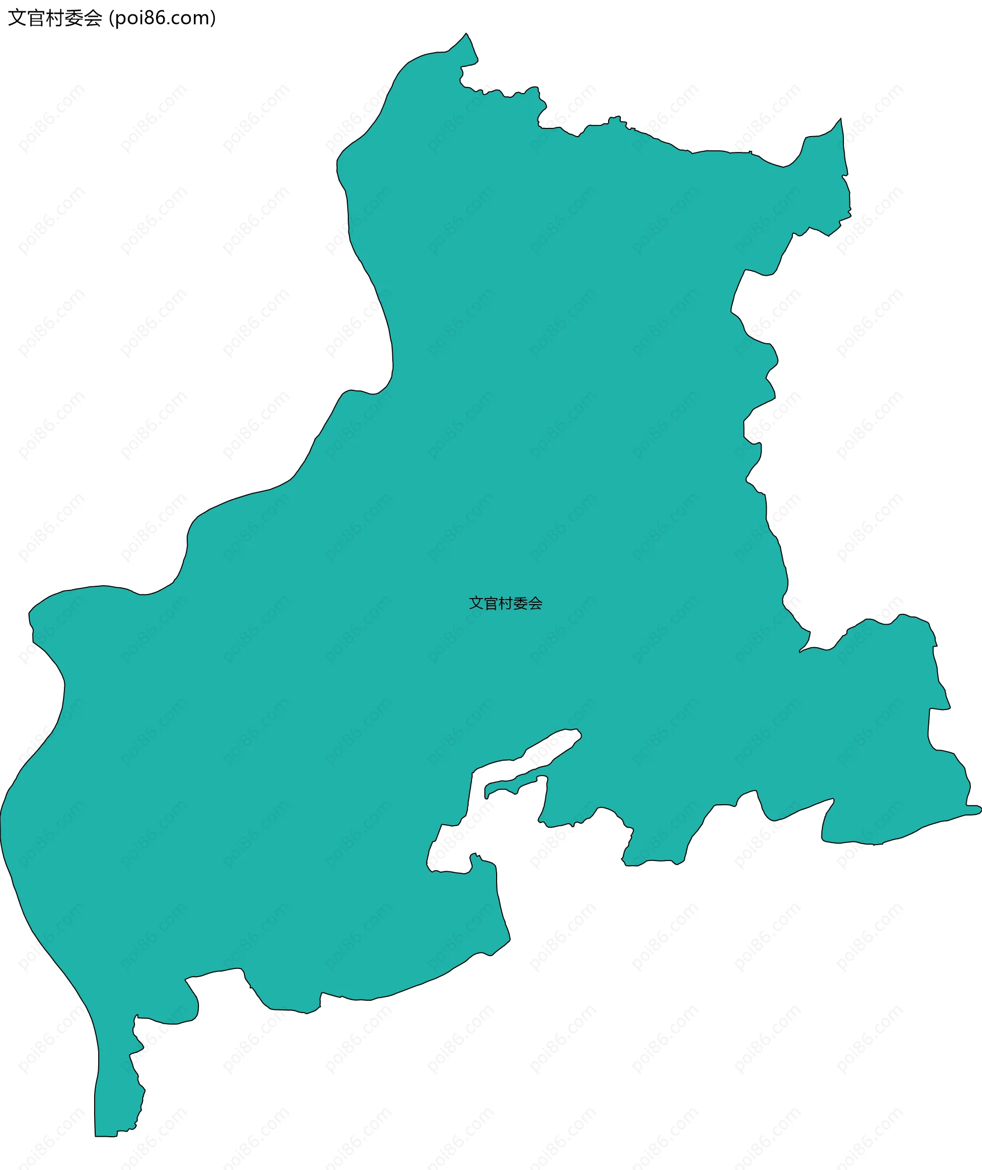 文官村委会边界地图