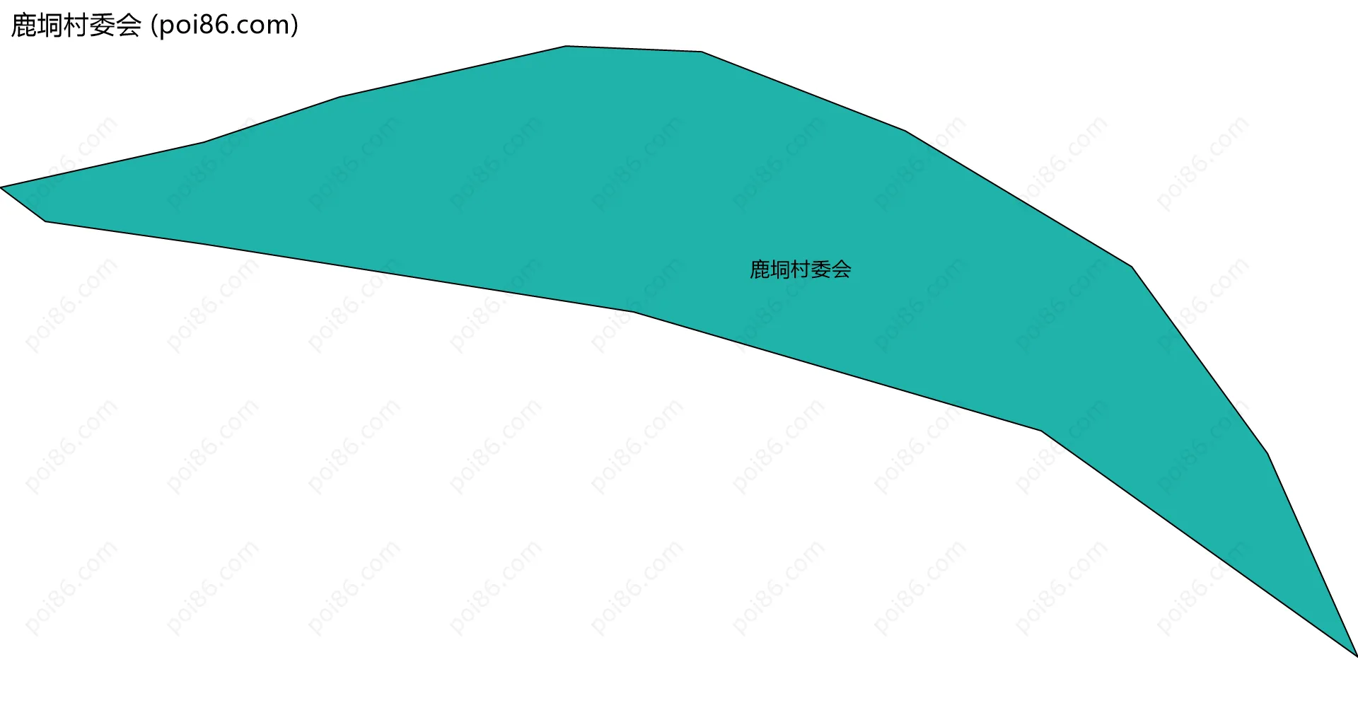 鹿垌村委会边界地图