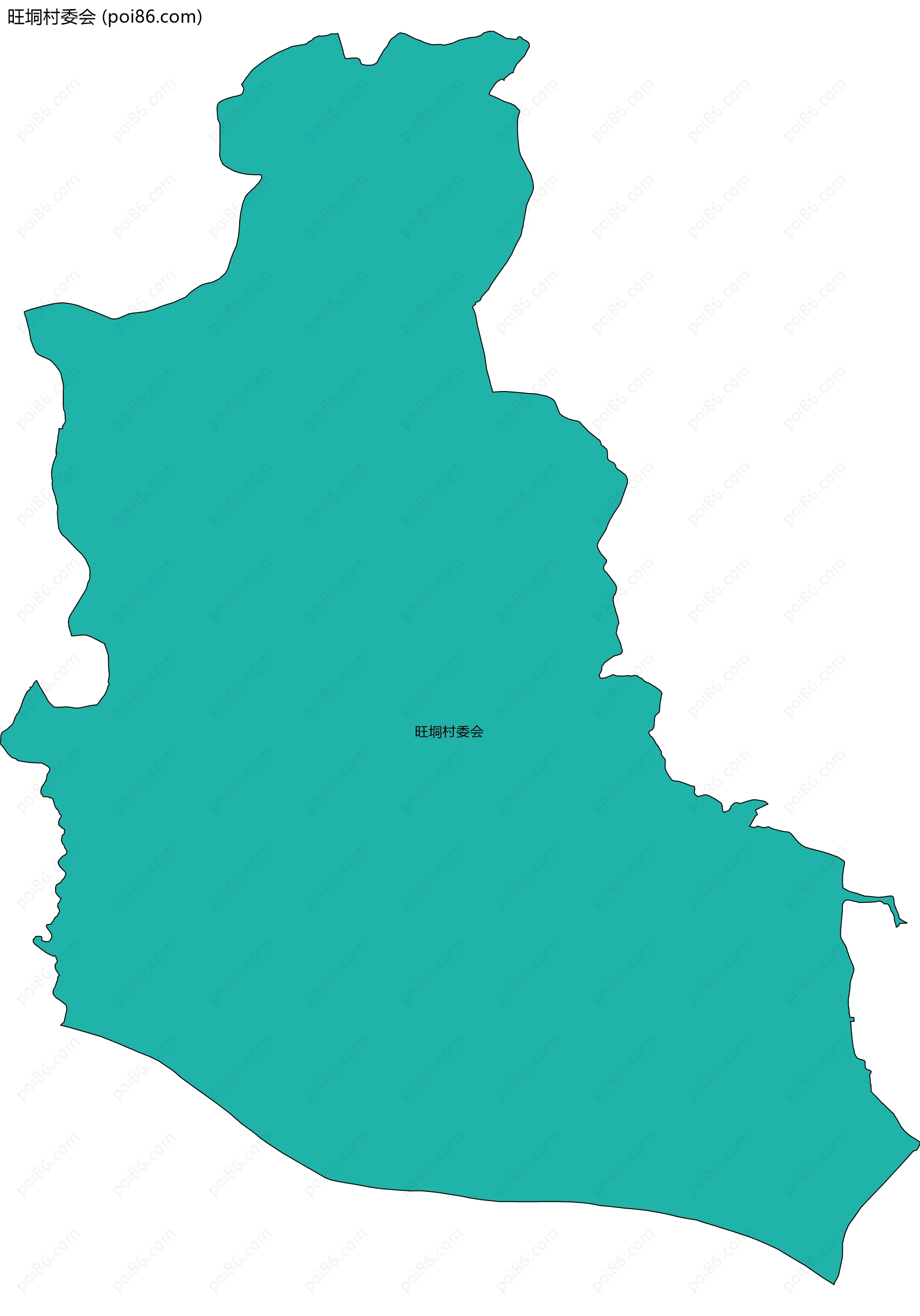 旺垌村委会边界地图