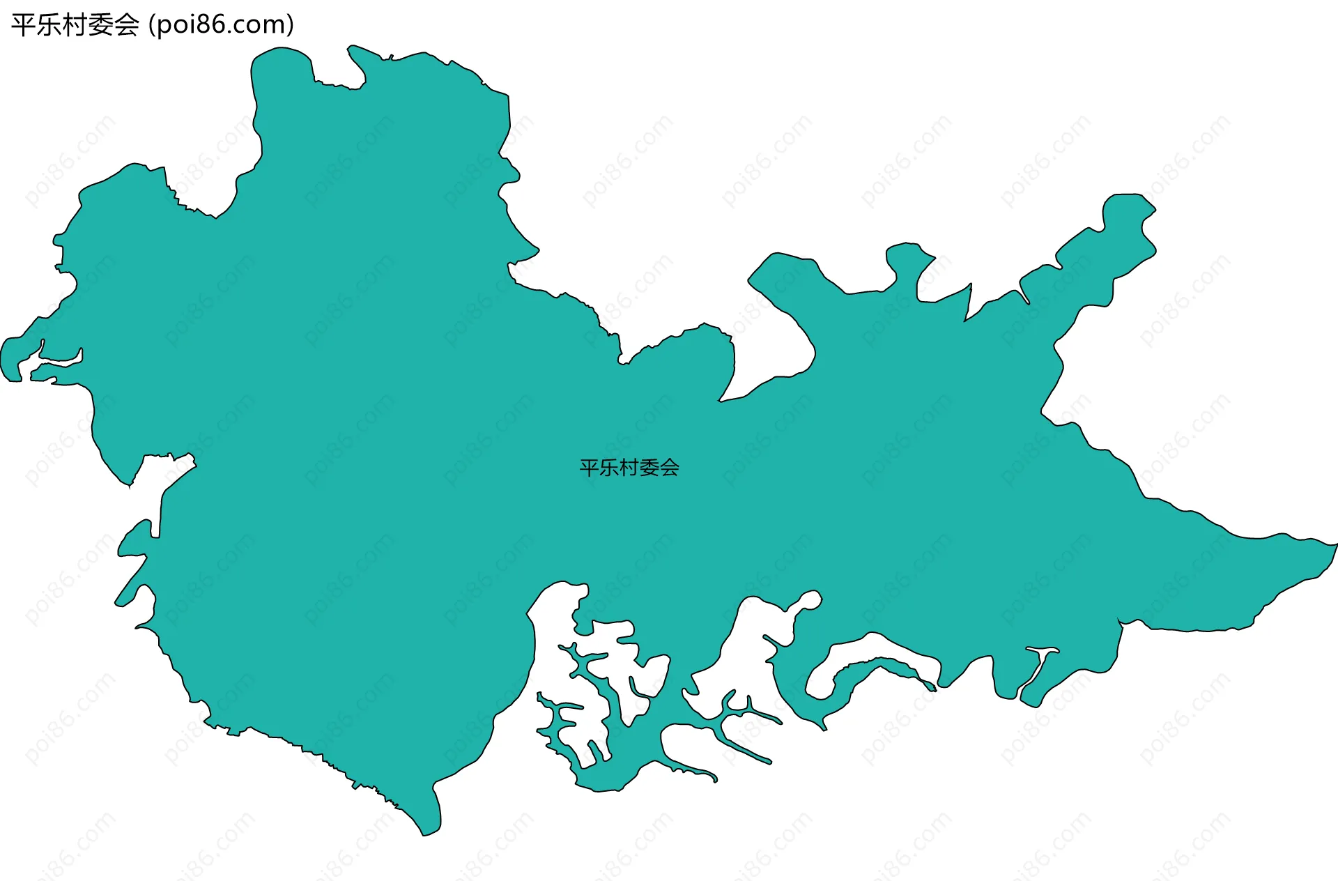 平乐村委会边界地图