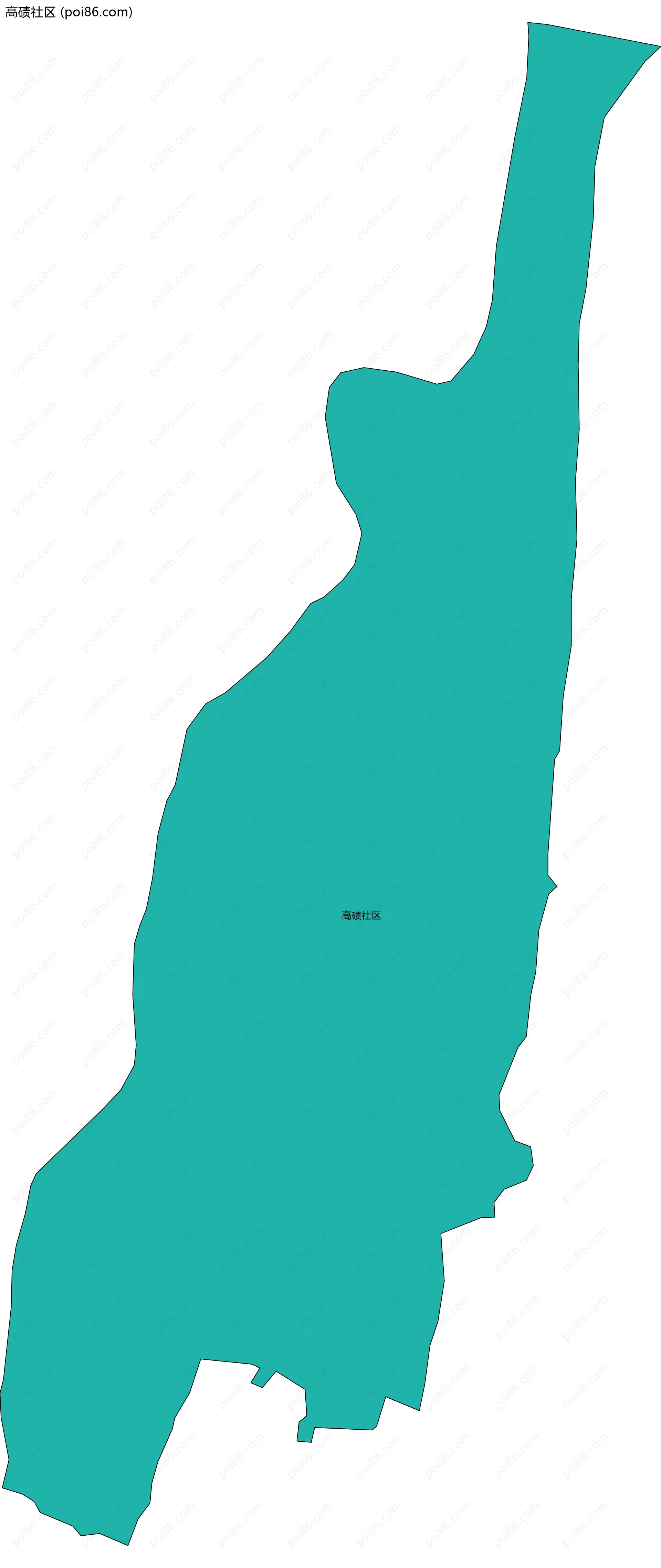 高碛社区边界地图