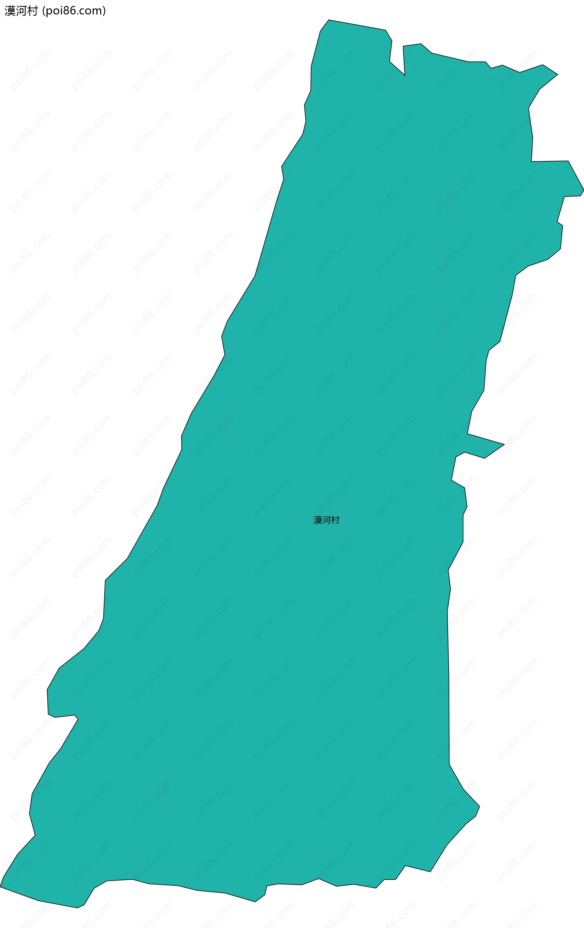 漠河村边界地图