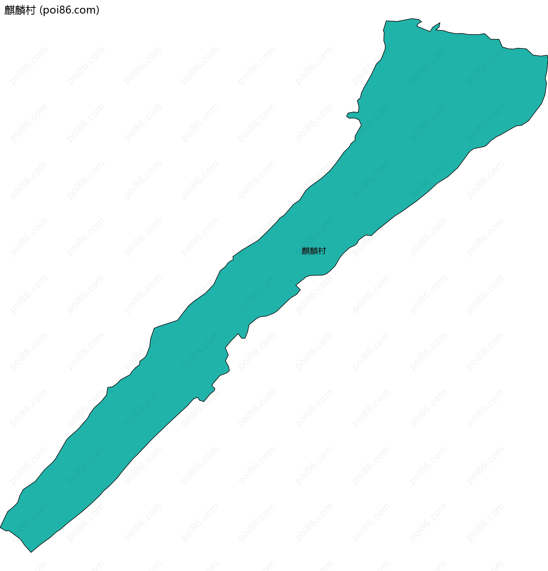 麒麟村边界地图