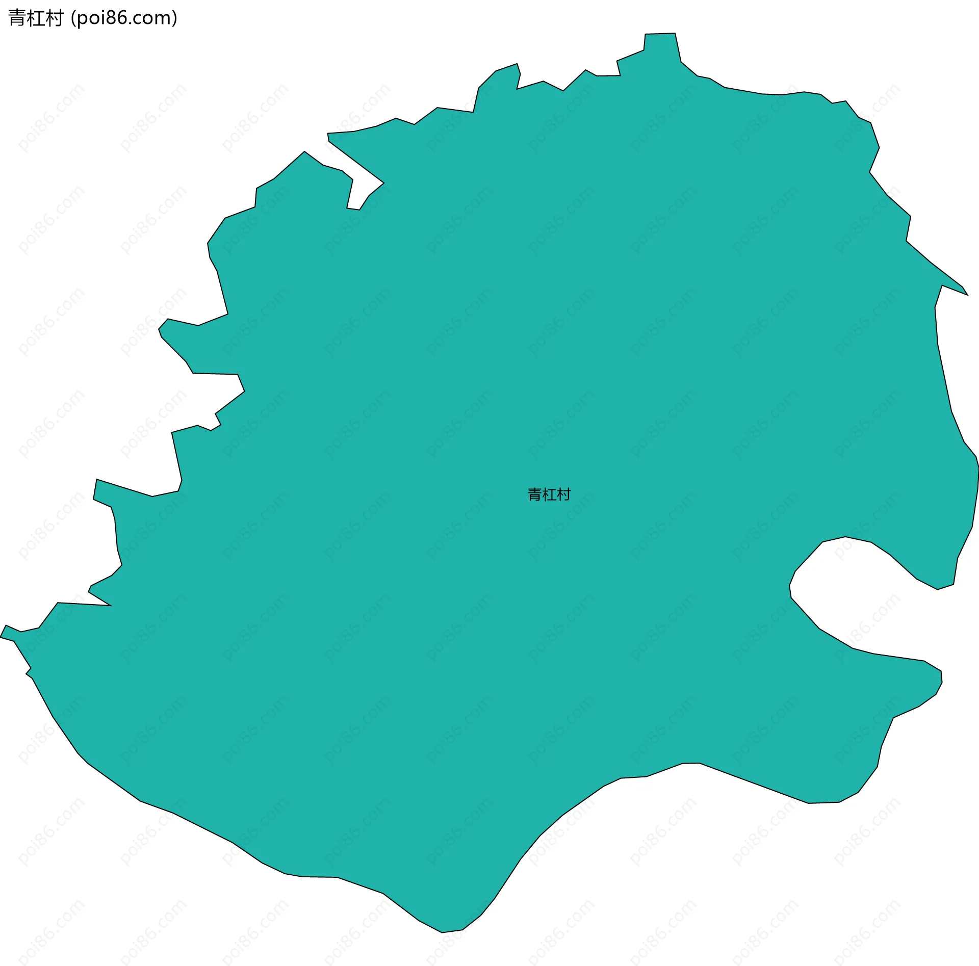 青杠村边界地图